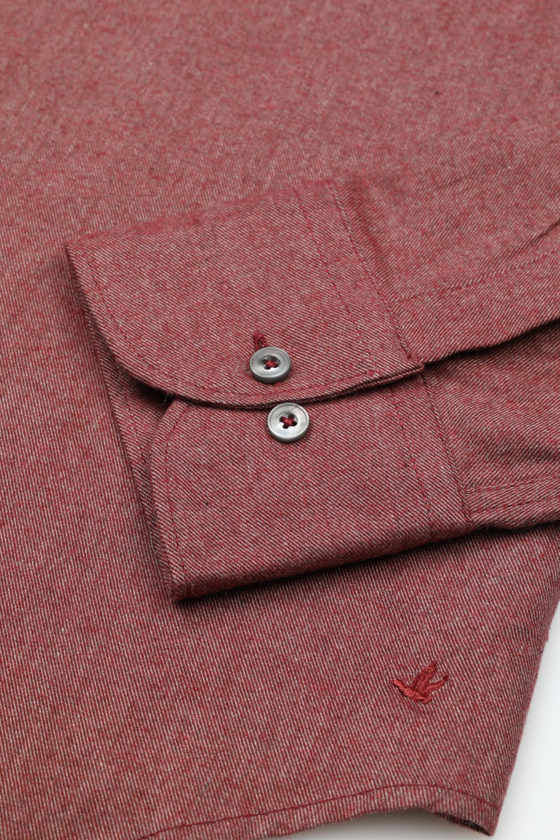 UOMO-CAMICIA (SLIM FIT) M/L SPREAD COLLAR CLASSICA TESSUTO TWILL DI COTONE SMERIGLIATO - Vigneto
