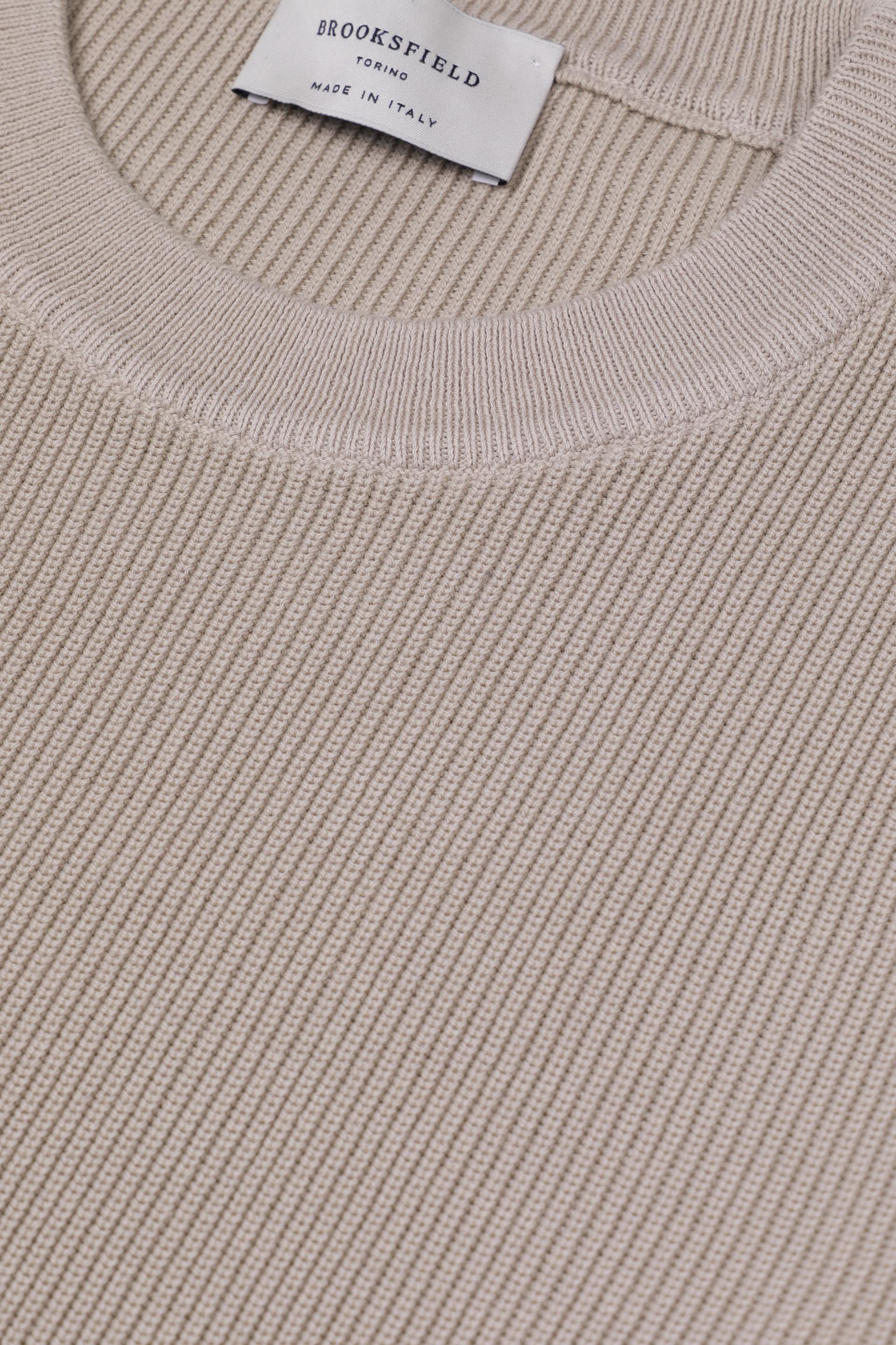 MAGLIA, GIROCOLLO, COTONE MAGLIA INGLESE, TINTO CAPO - Soft kaki