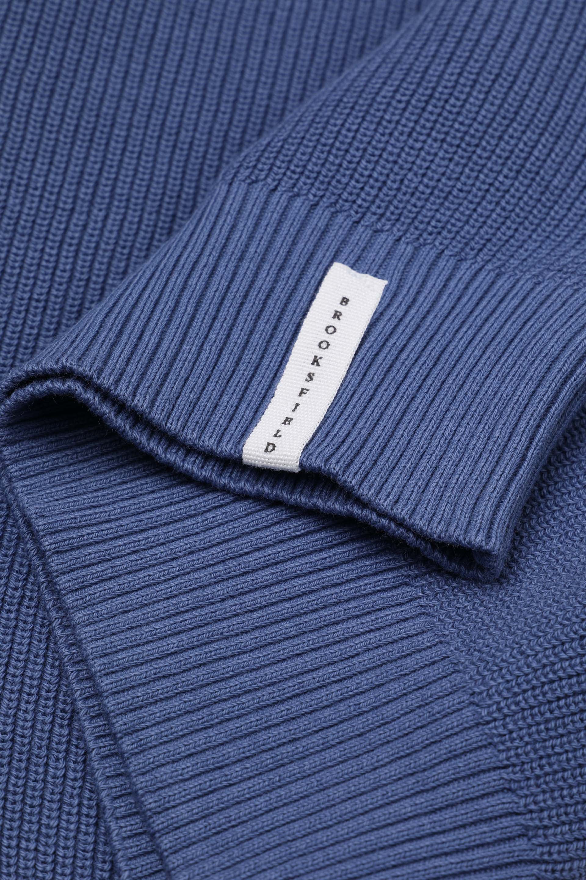 MAGLIA, GIROCOLLO, COTONE MAGLIA INGLESE, TINTO CAPO - Vintage denim