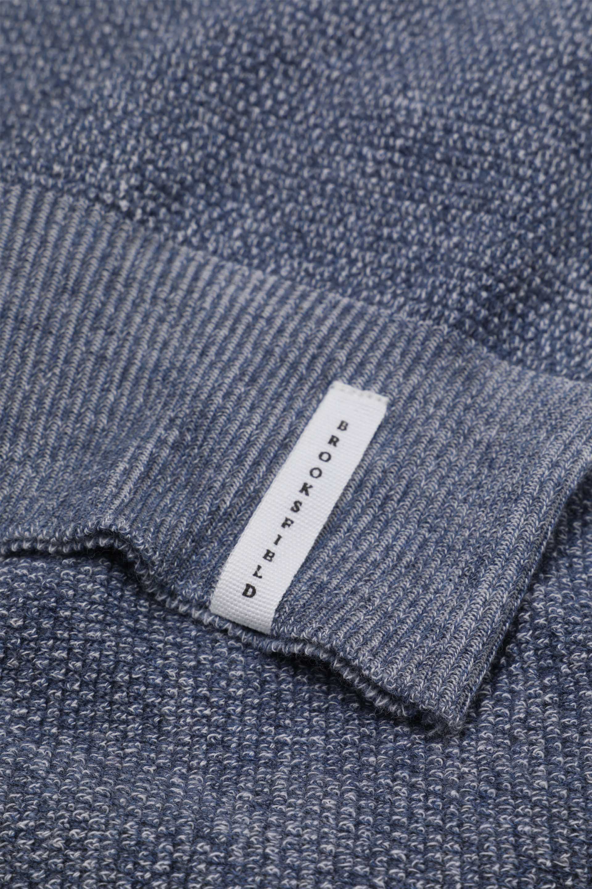 MAGLIA, GIROCOLLO, COTONE GRANA DI RISO VANISE - Acquario/panna