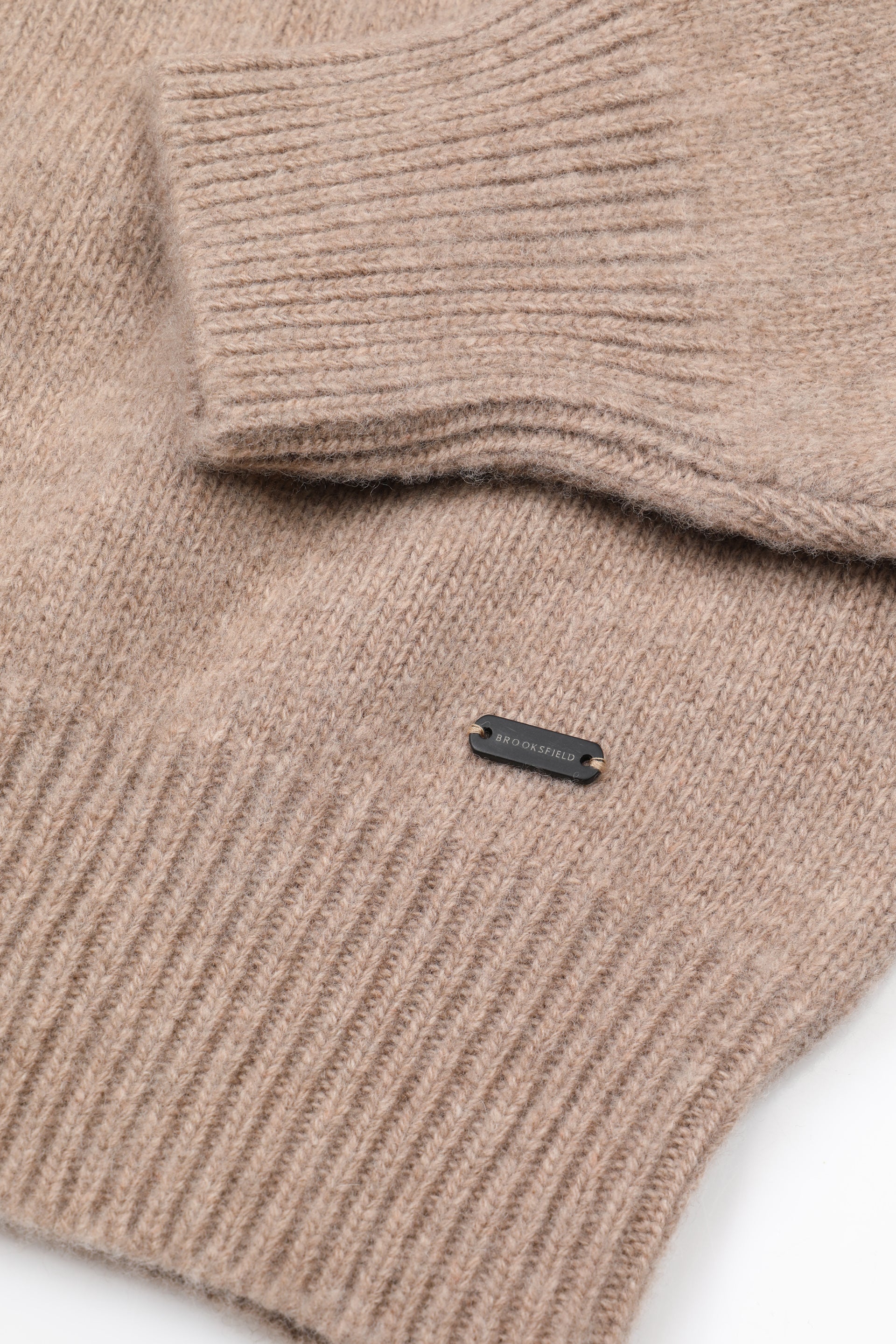 Maglia girocollo con jacquard ispirazione fairisle in misto lana. Beige - Avena