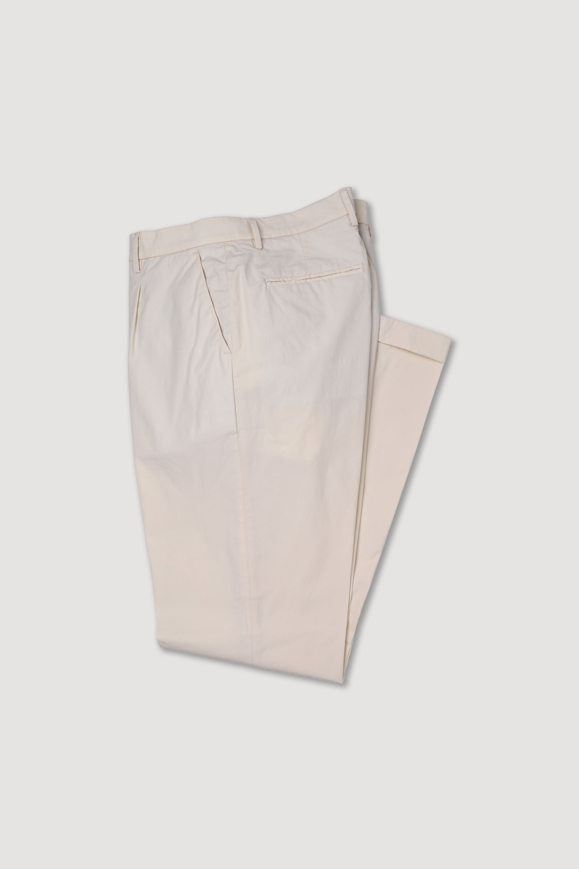 PANTALONE, DEAN-CHINO, POPLIN COTONE NYLON STRETCH UNITO - Champignon