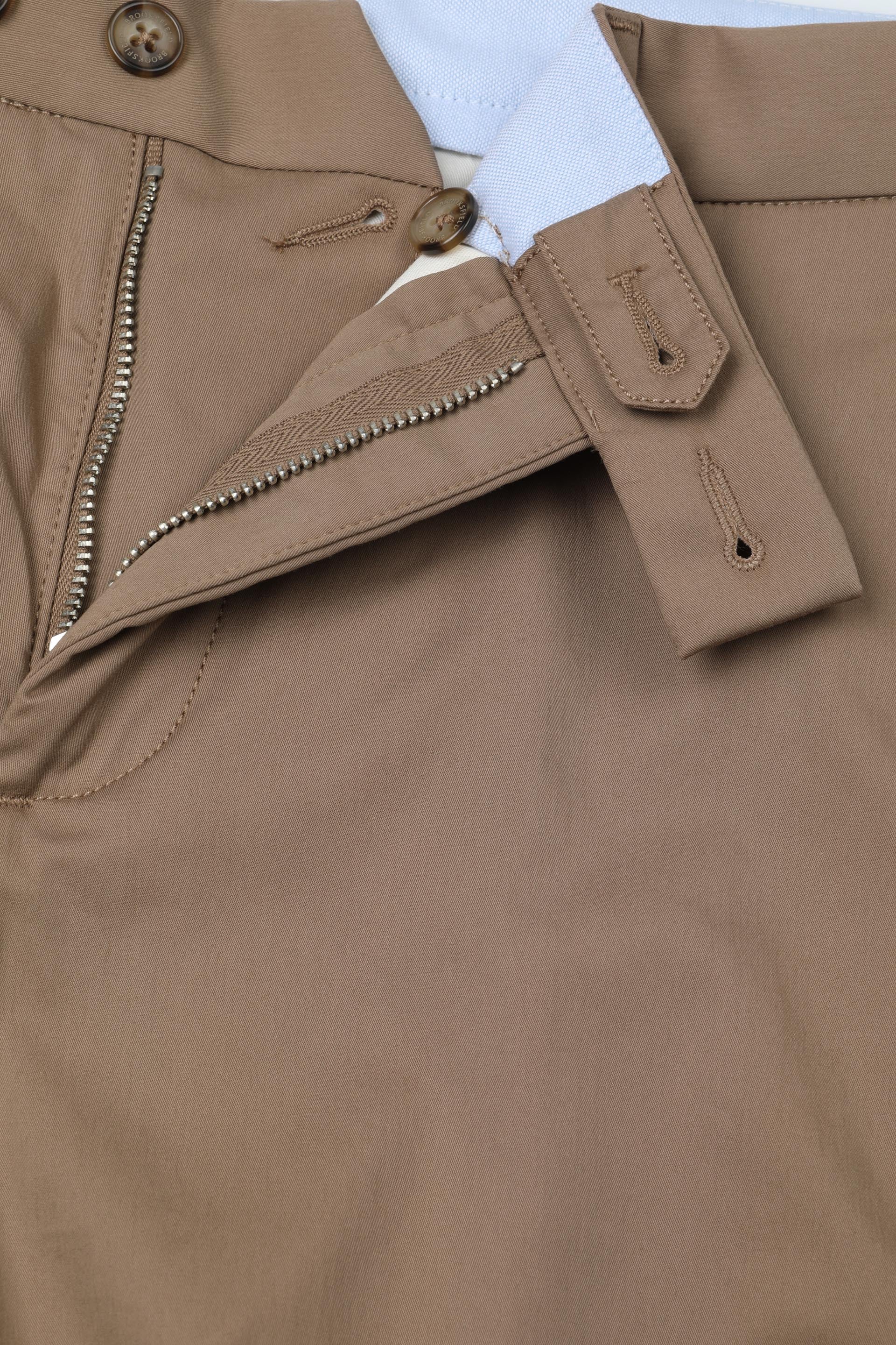 PANTALONE, DEAN-CHINO, POPLIN COTONE NYLON STRETCH UNITO - Rovere