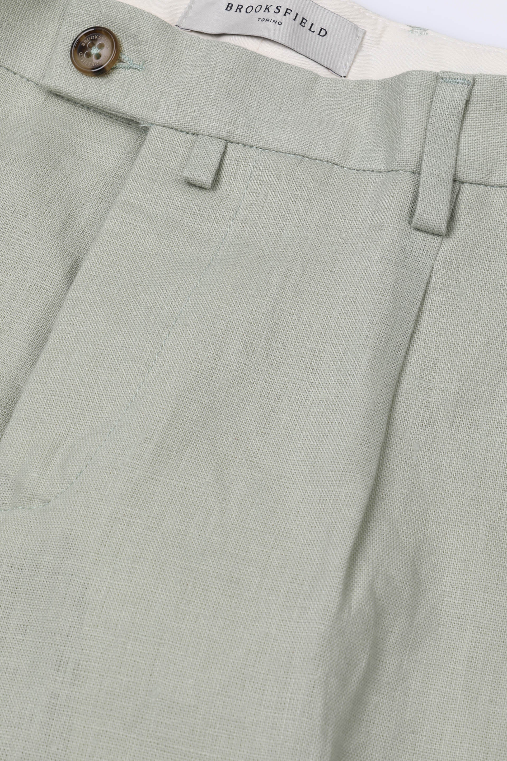 PANTALONE, TAILORED PLEATED, LINO UNITO - Cedrus