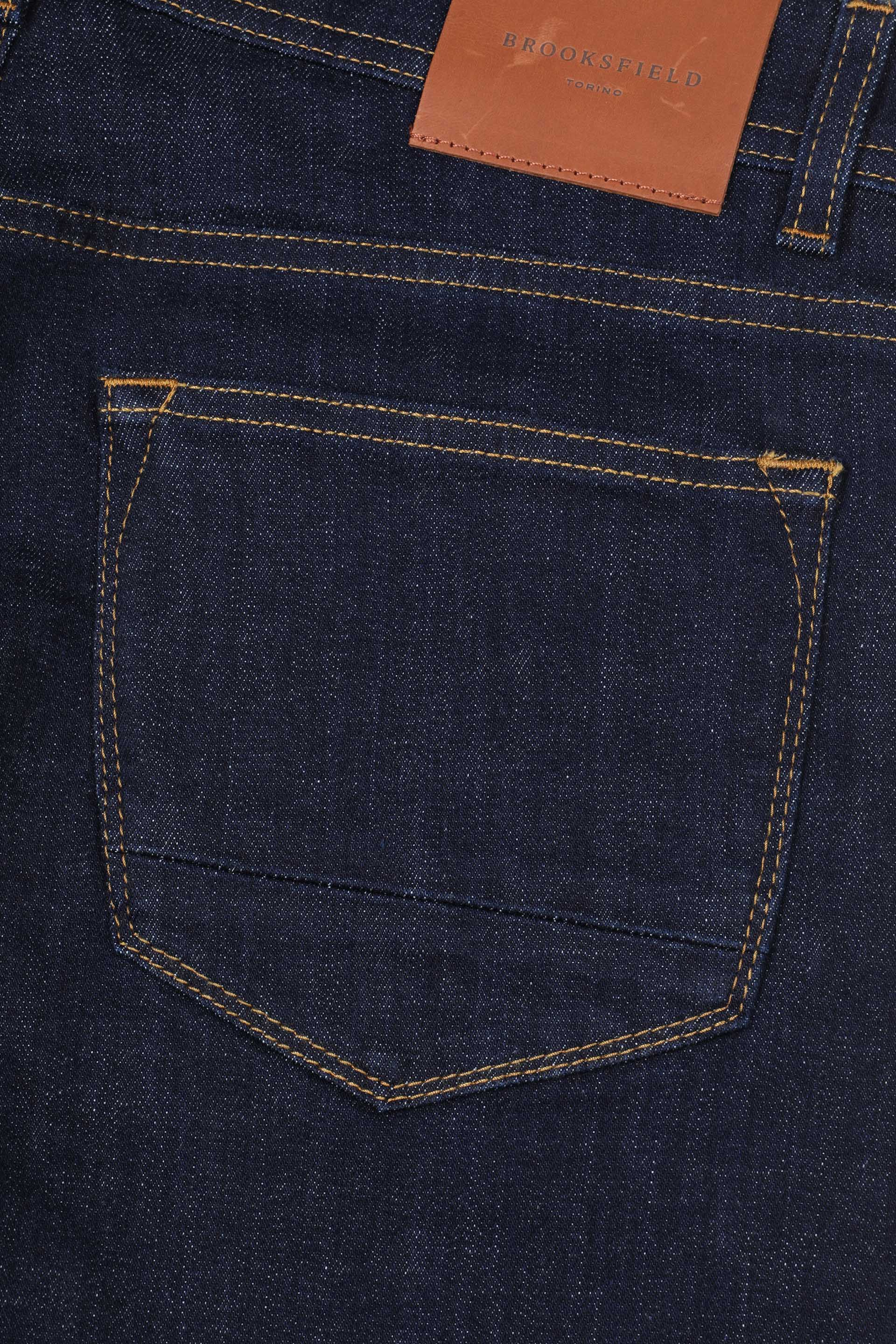 Pantalone 5 tasche Original in denim di cotone stretch, lavaggio rinse. Blu - Dark blue
