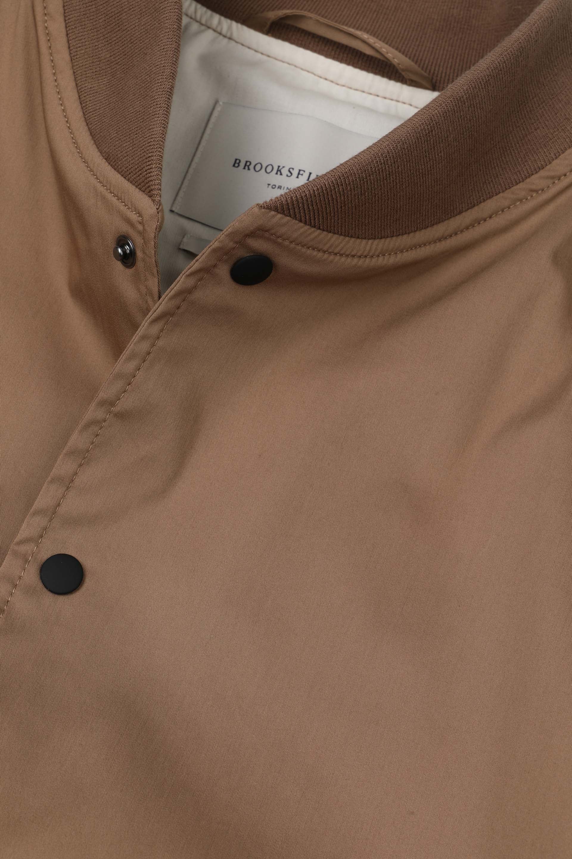 GIUBBOTTO BOMBER, POPELINE MISTO COTONE STRETCH, SFODERATO - Rovere