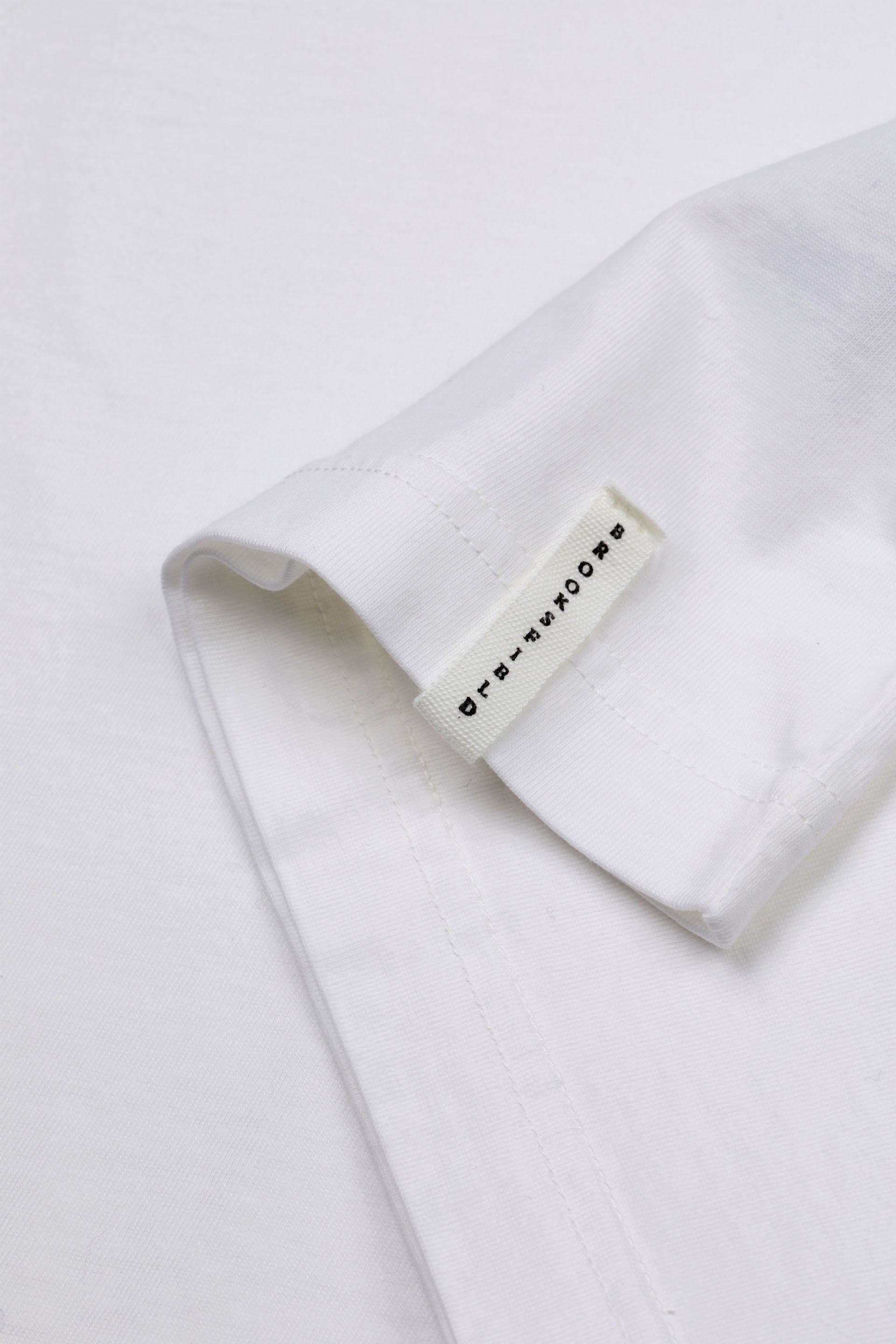 T-shirt in jersey di cotone con taschino - Off white