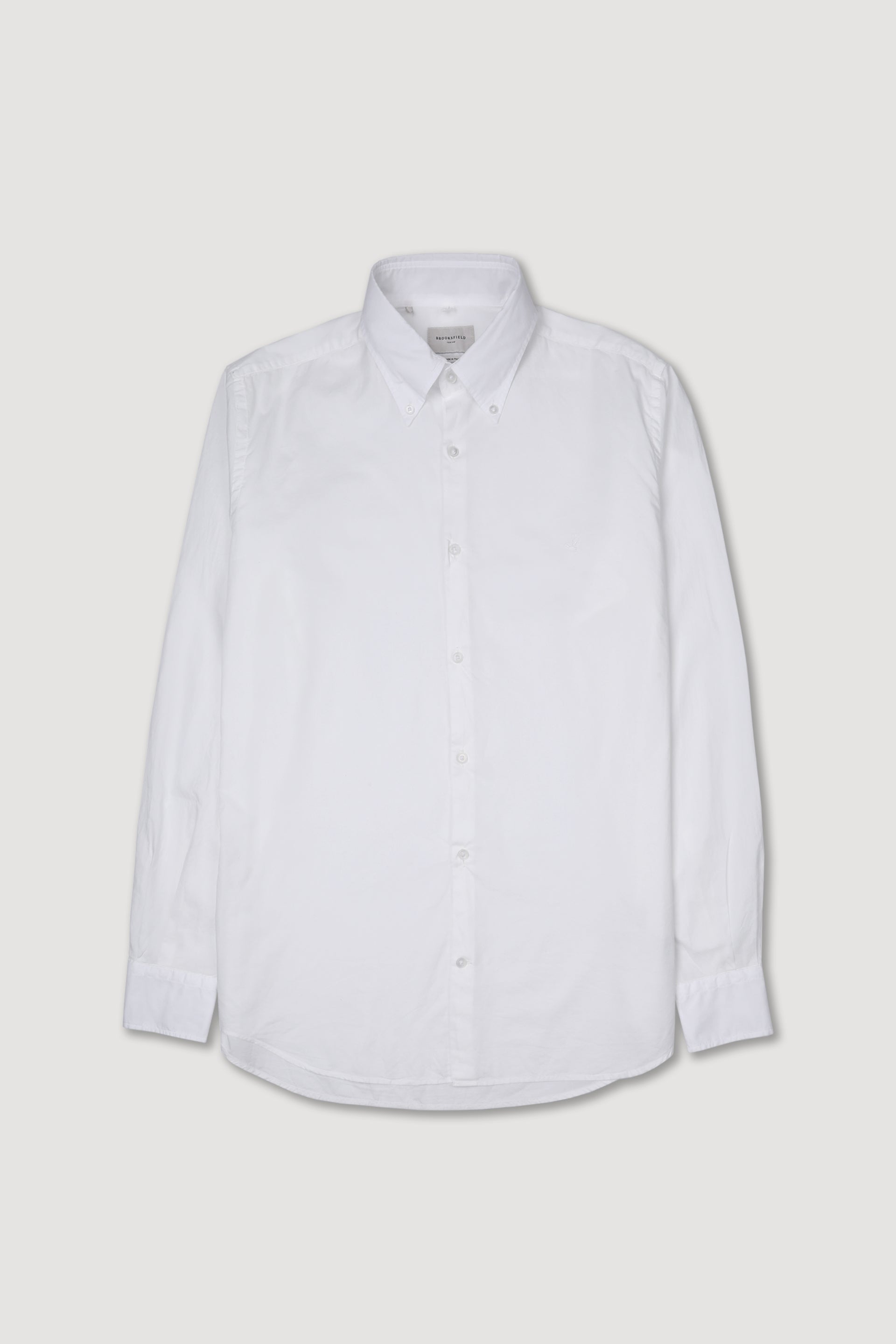 CAMICIA, REGULAR, BUTTON DOWN, POPLIN COTONE UNITO, TINTO CAPO - Off white