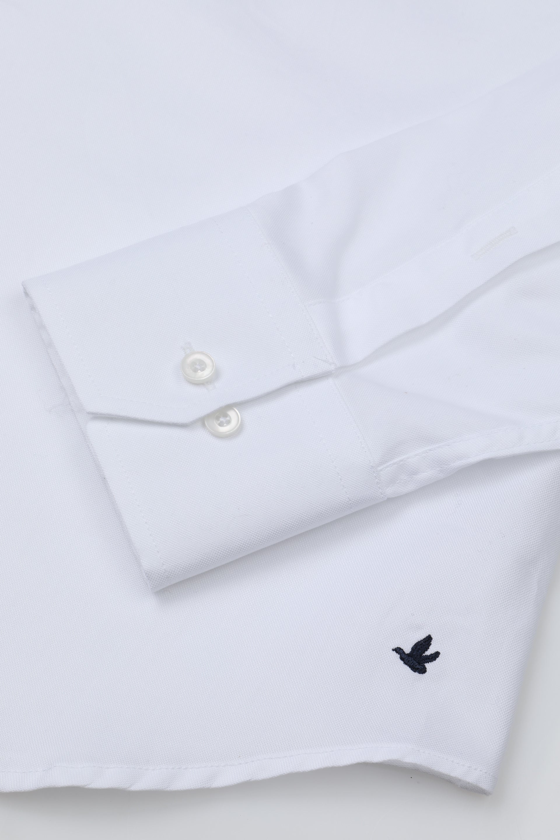 UOMO-CAMICIA (SLIM FIT) M/L FRENCH COLLAR CLASSICA CON PIPING TESSUTO COTONE PIN POINT - White