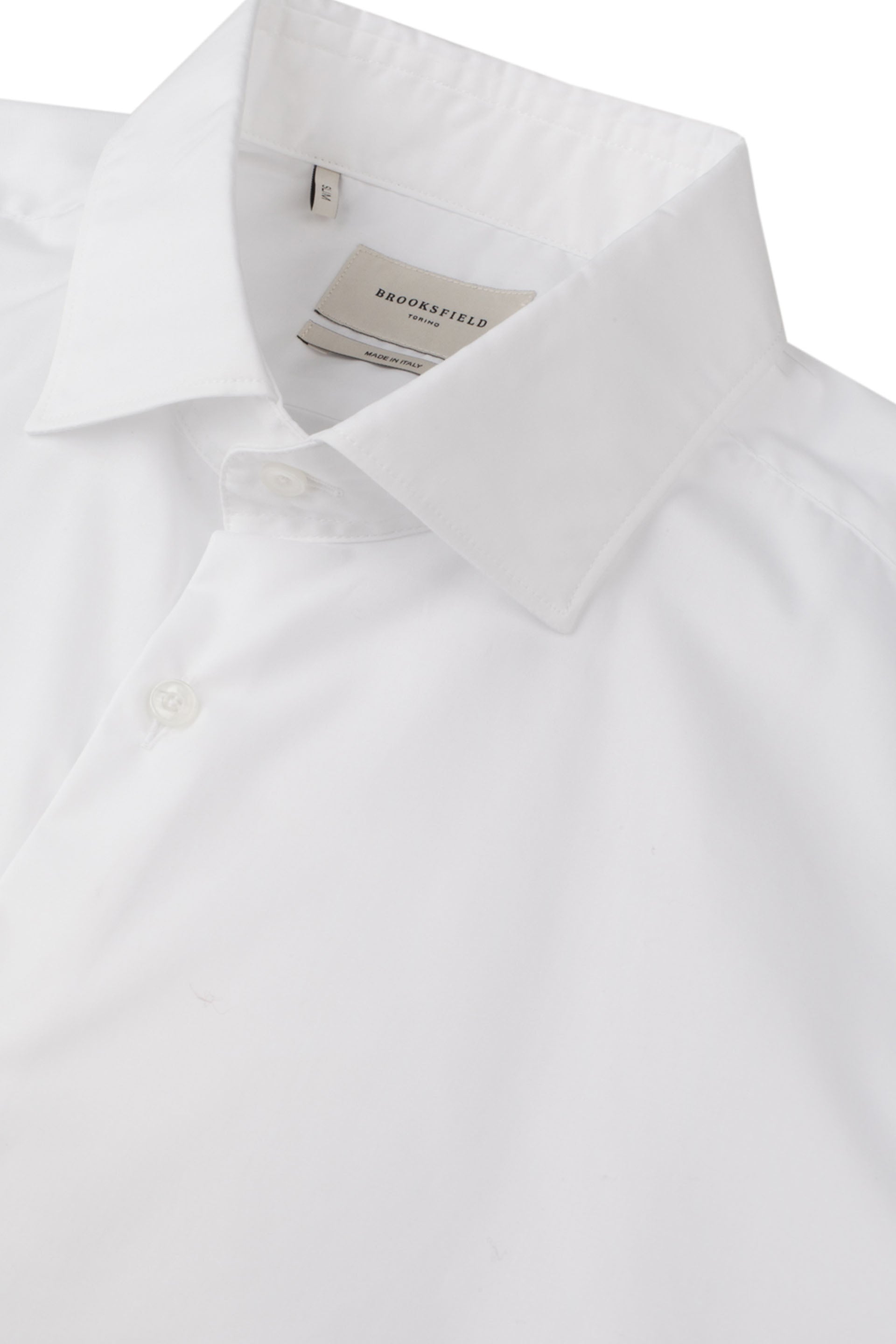 CAMICIA, SLIM FIT, SPREAD COLLAR, POPLIN COTONE STRETCH UNITO - White