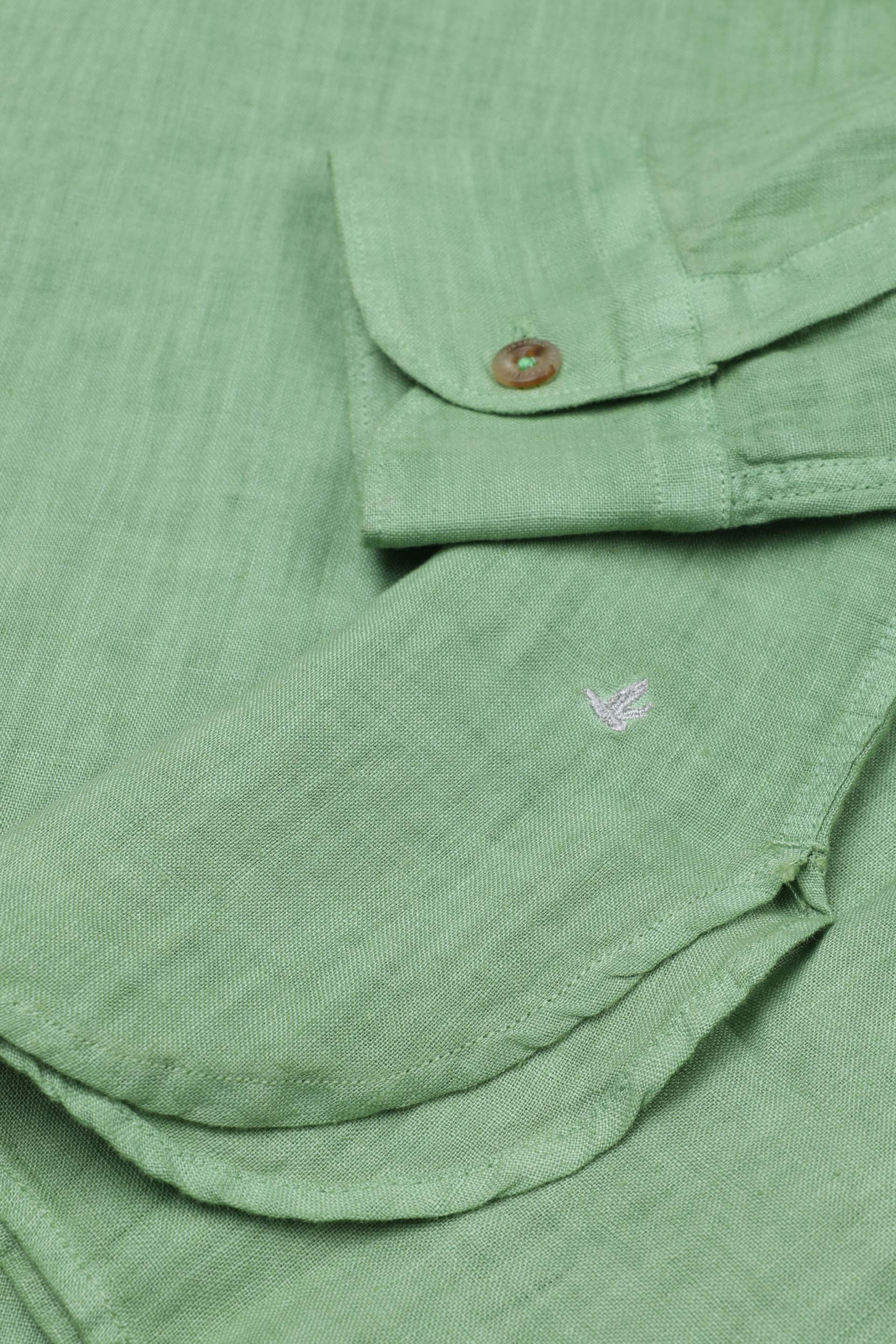 CAMICIAPOP OVER, STANDARD FIT, COREANO, POPLIN LINO UNITO, TINTO CAPO SPECIALE - Aneto
