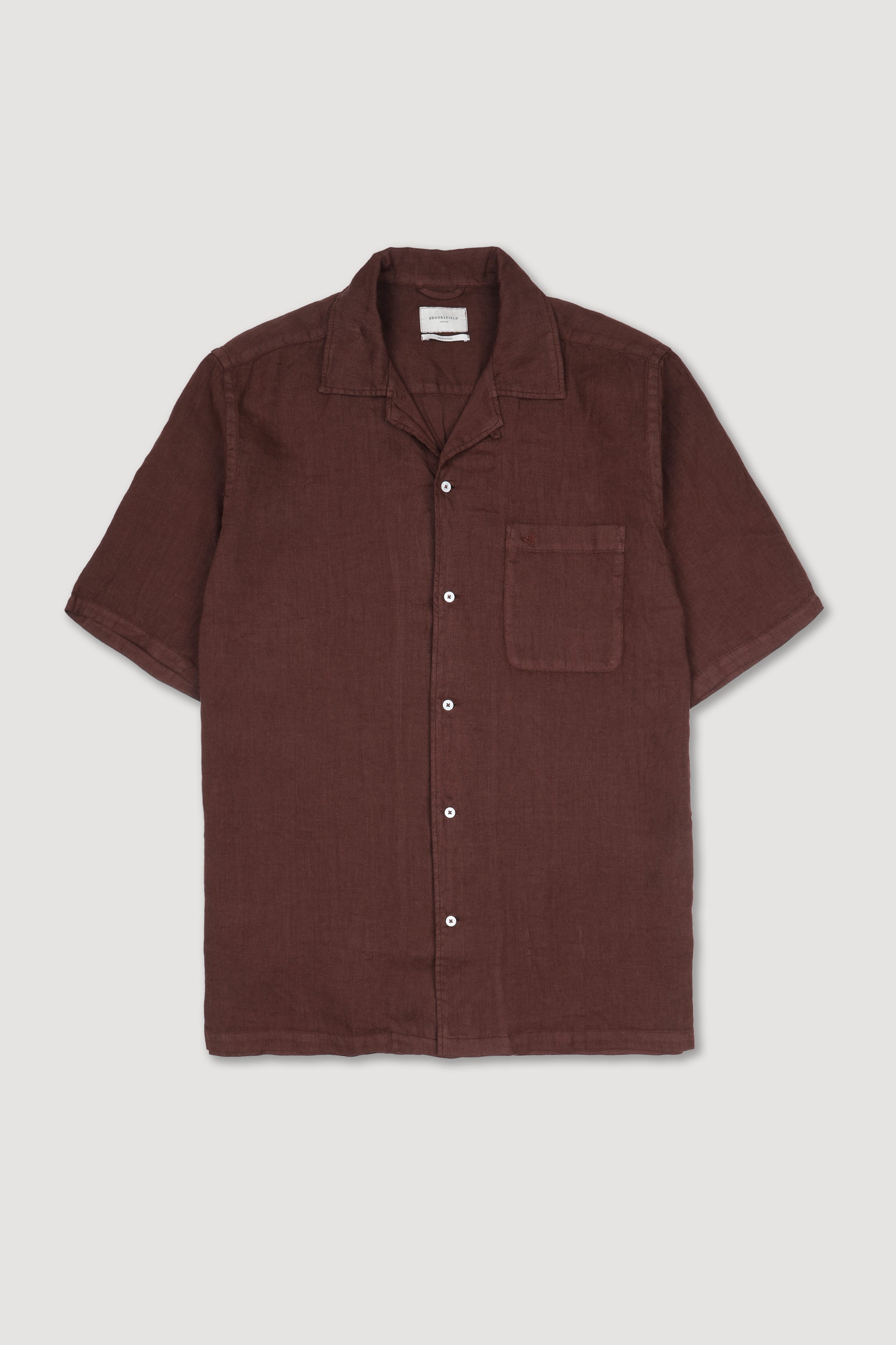 UOMO-CAMICIOTTO CAMP COLLAR CON TASCHINO, SPACCHETTI AL FONDO TESSUTO LINO TINTO CAPO YR, PICCANELLO E LOOP IN TESSUTO - Africa