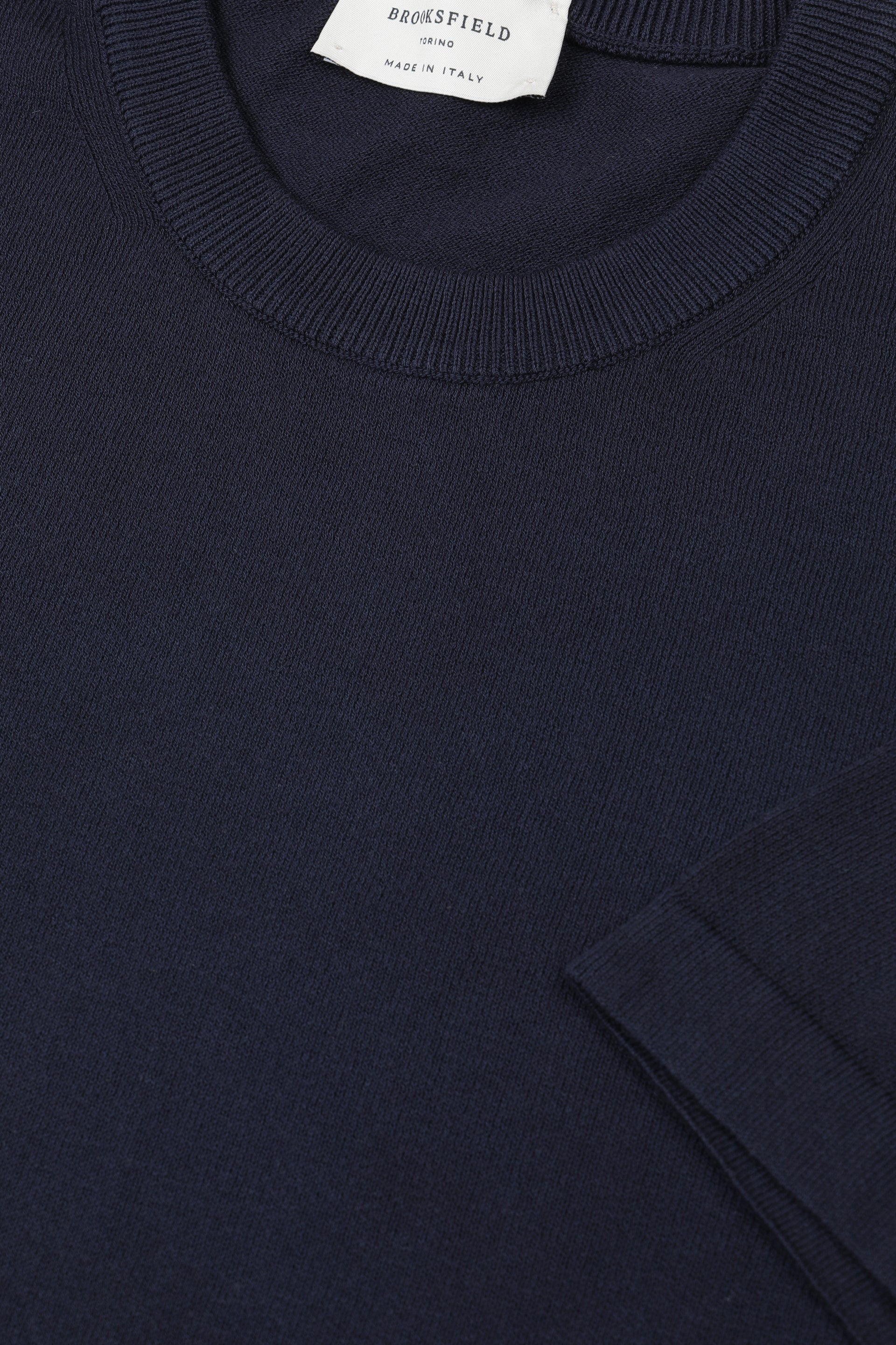 T-shirt in maglia di cotone crêpe. Blu - Navy