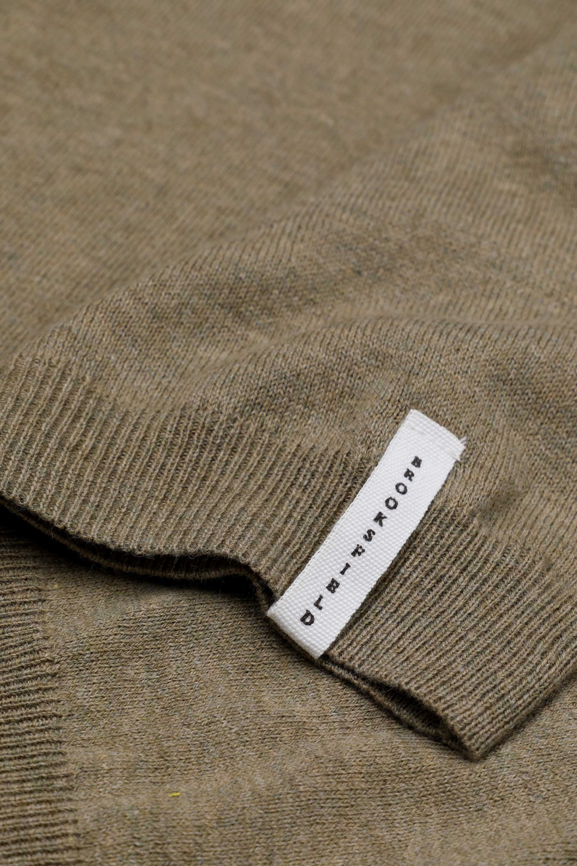 MAGLIA, PULLOVER, GIROCOLLO, COTONE SUPERFINE - Militare