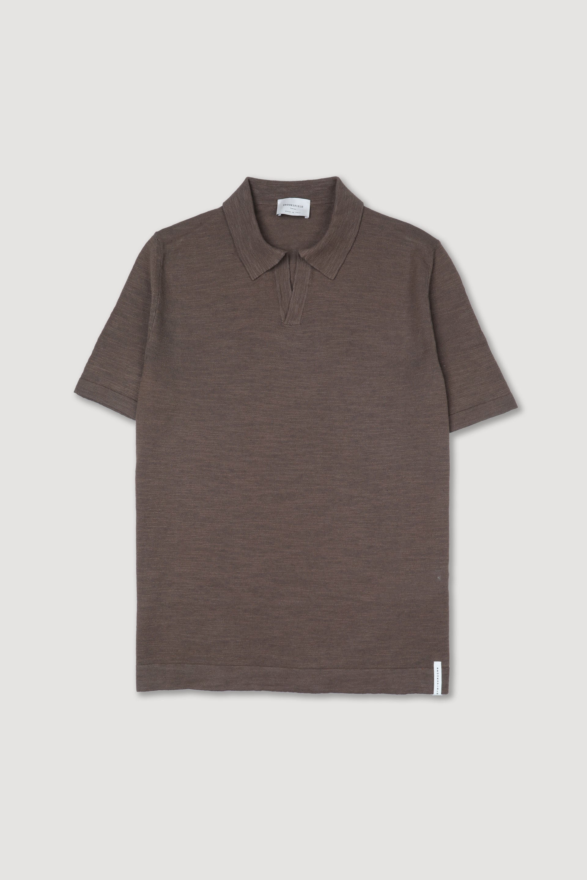 MAGLIA, POLO, MANICA CORTA, MISTO LINO RASATO, TINTO CAPO - Coconut
