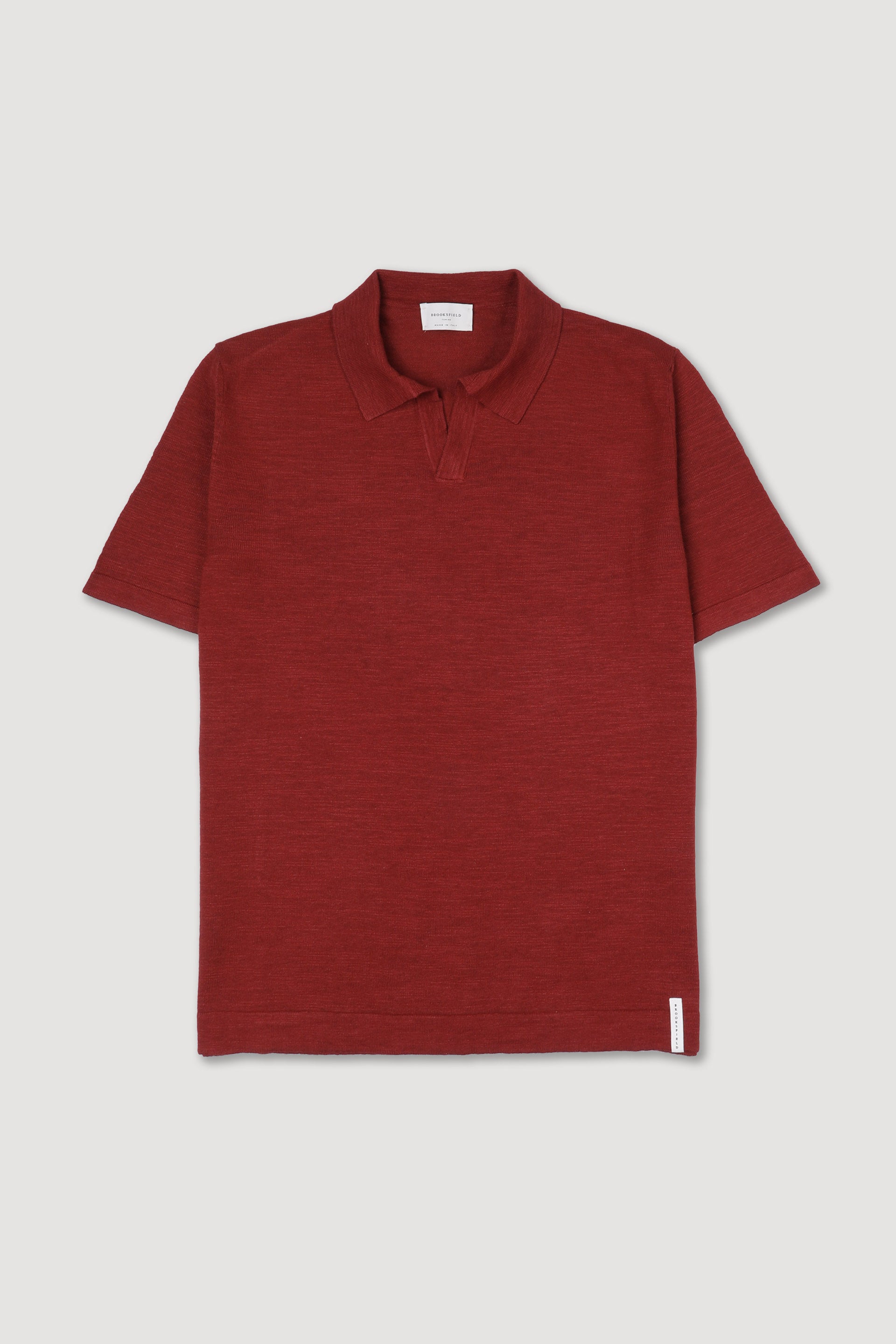 MAGLIA, POLO, MANICA CORTA, MISTO LINO RASATO, TINTO CAPO - Tabasco