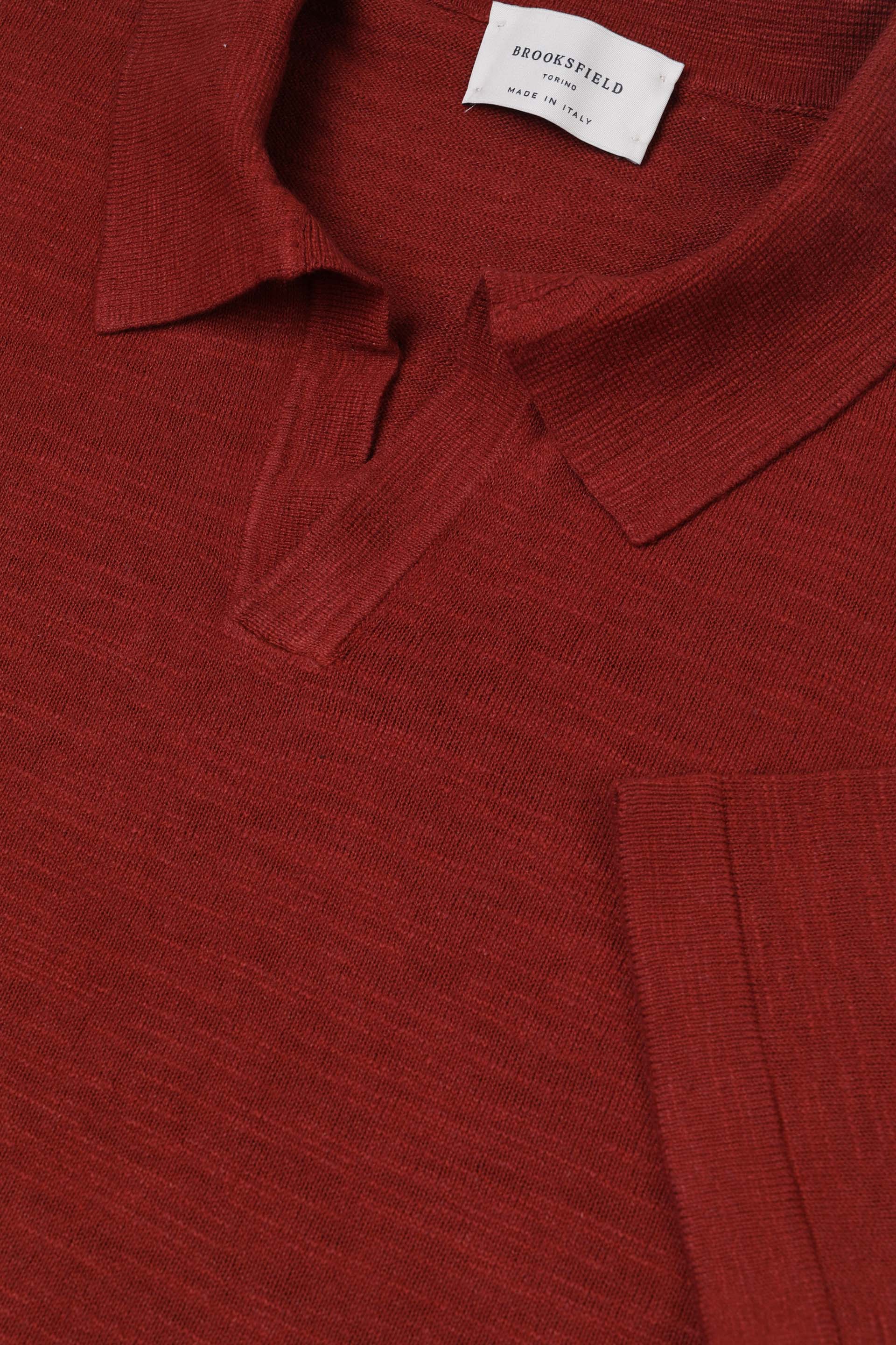 MAGLIA, POLO, MANICA CORTA, MISTO LINO RASATO, TINTO CAPO - Tabasco