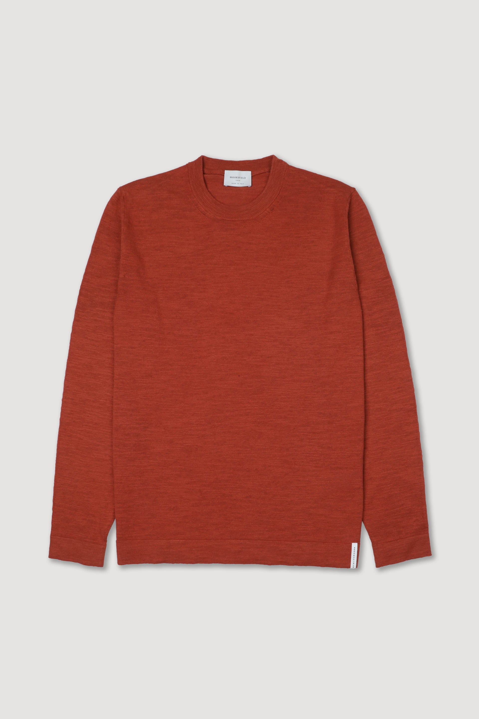 MAGLIA, GIROCOLLO, MISTO LINO RASATO, TINTO CAPO - Chili