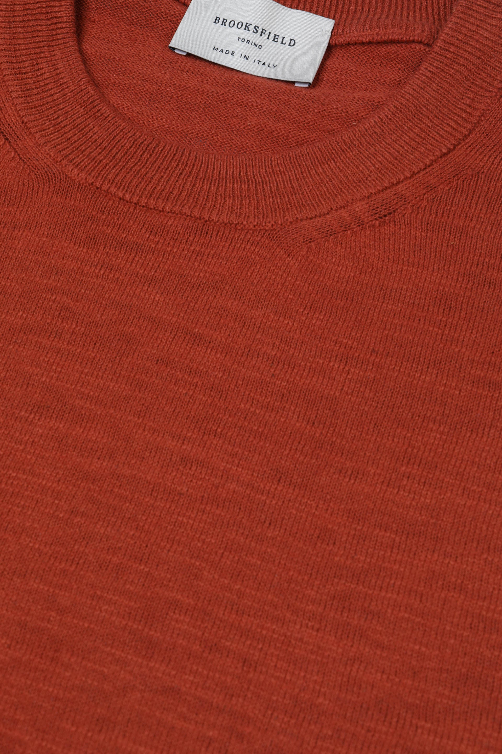MAGLIA, GIROCOLLO, MISTO LINO RASATO, TINTO CAPO - Chili