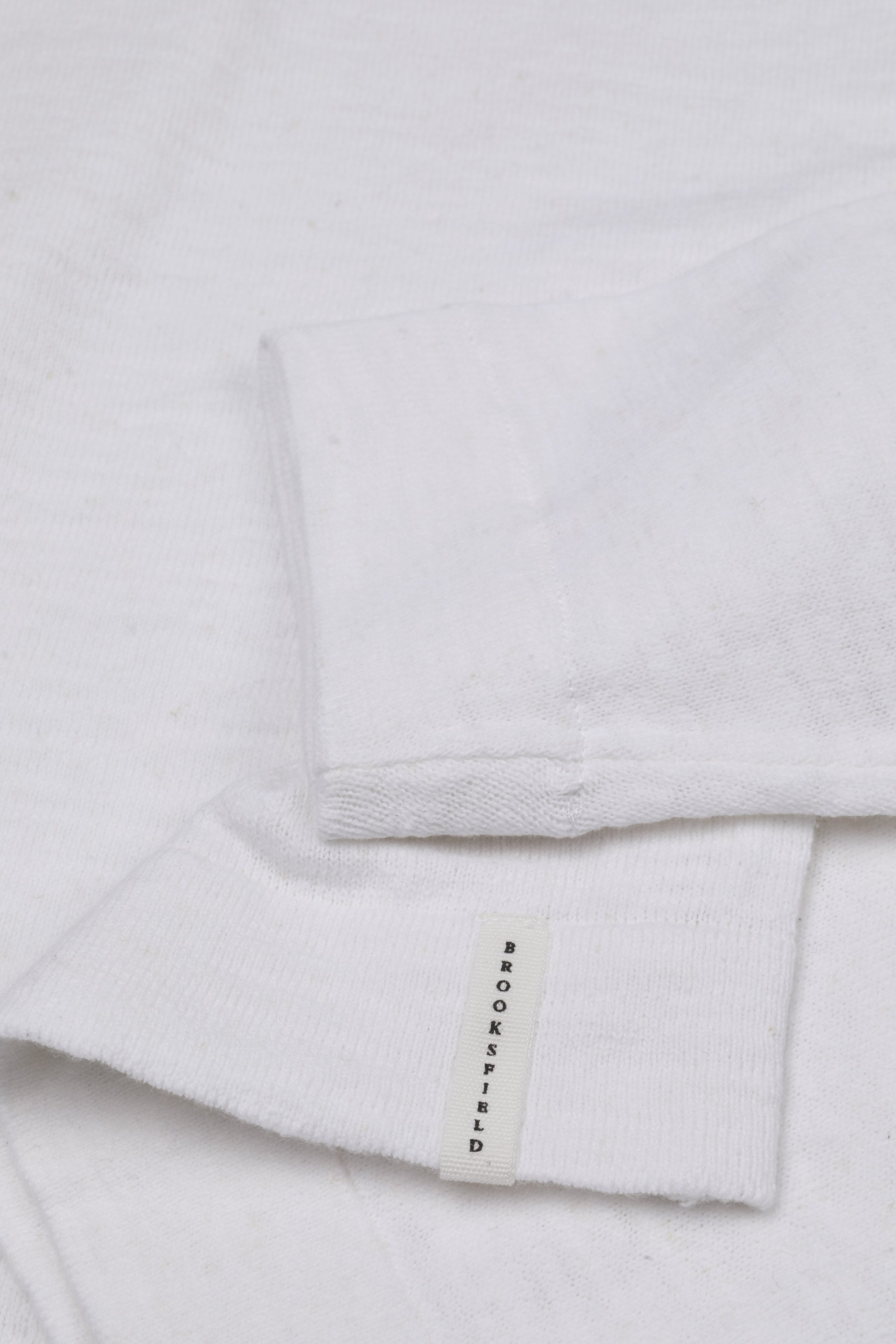 Maglia girocollo in cotone misto lino. Bianco - Off white