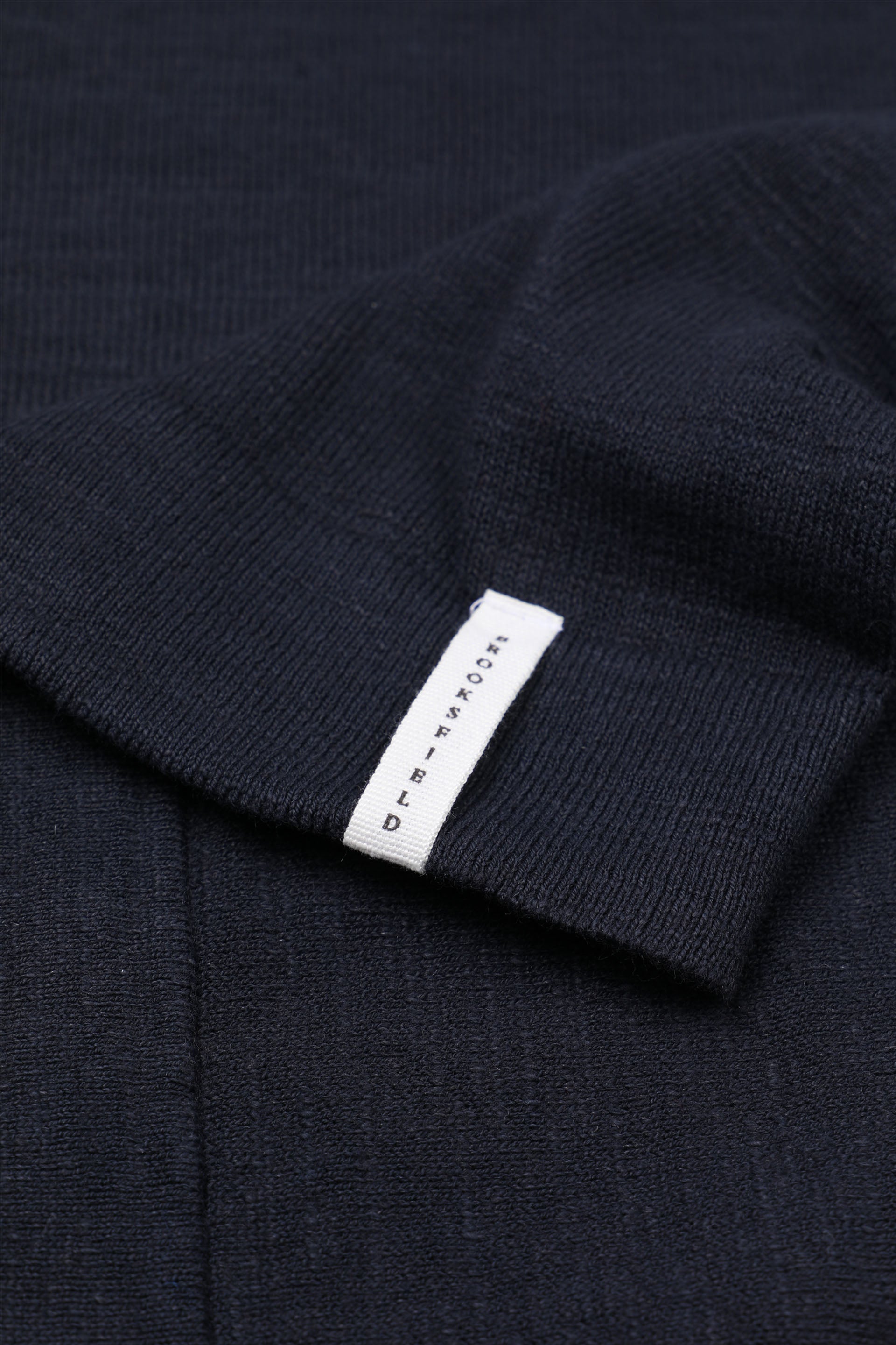 MAGLIA, GIROCOLLO, MISTO LINO RASATO, TINTO CAPO - Navy blue