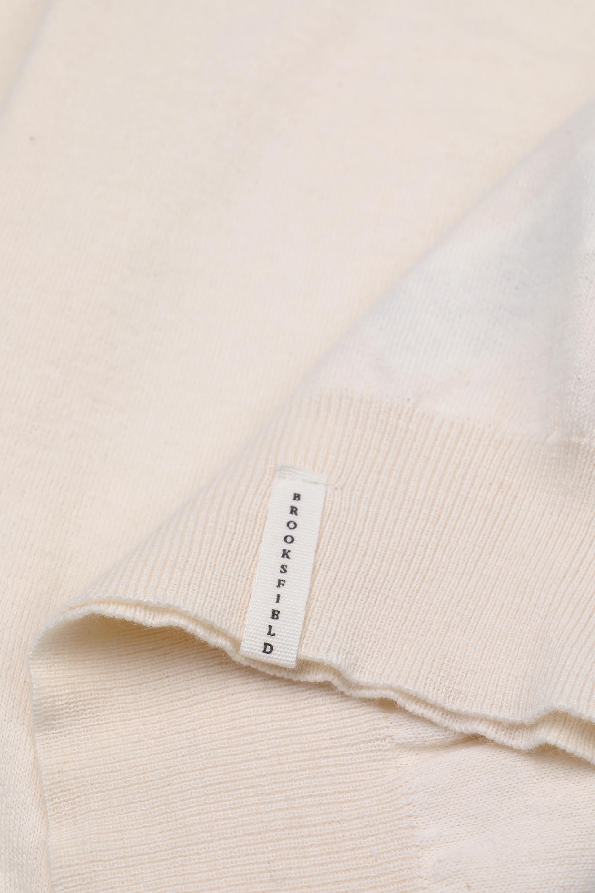 MAGLIA, GIROCOLLO, MISTO CASHMERE RASATO - Bianco lana