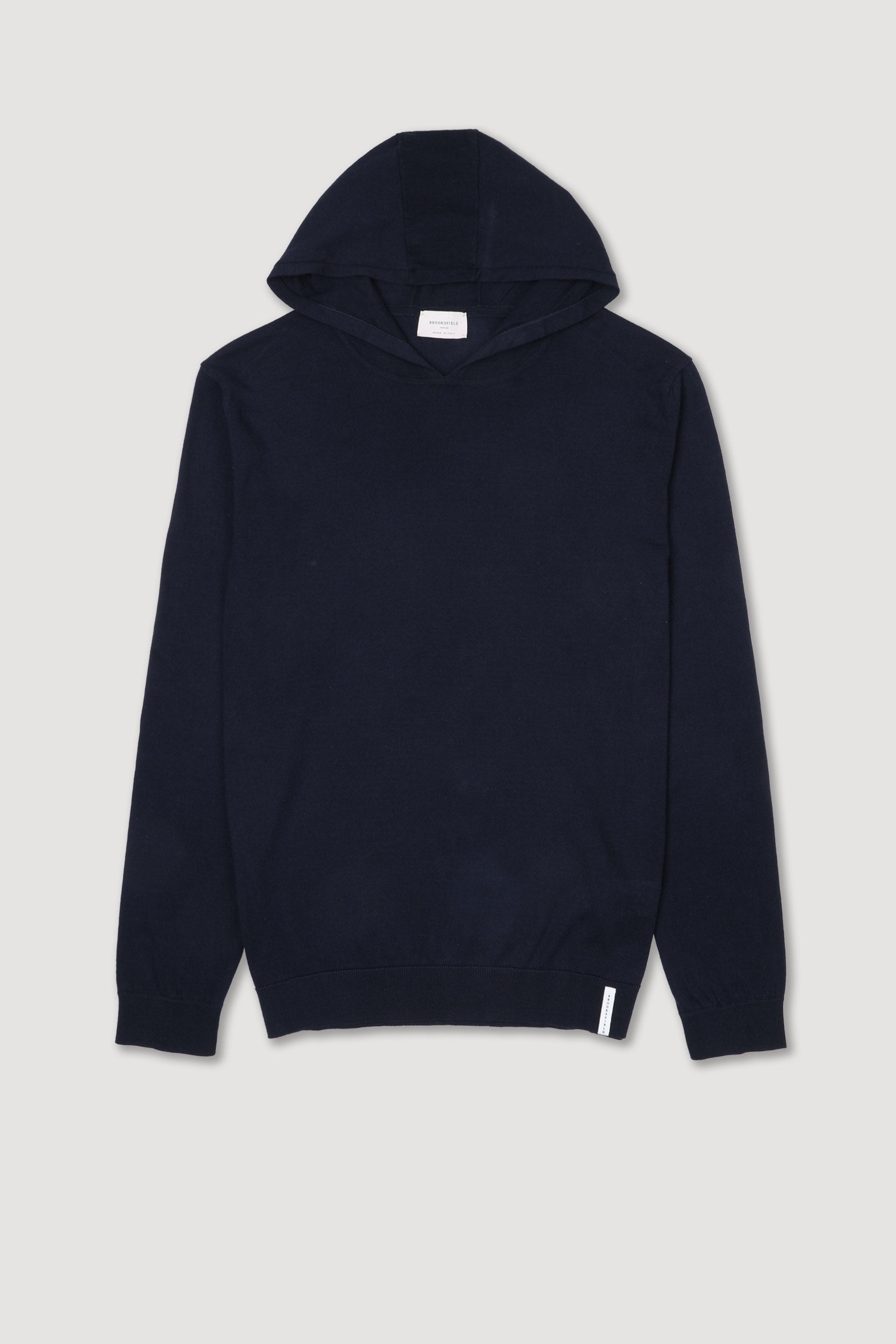 MAGLIA, GIROCOLLO, MISTO CASHMERE RASATO - Blu scuro