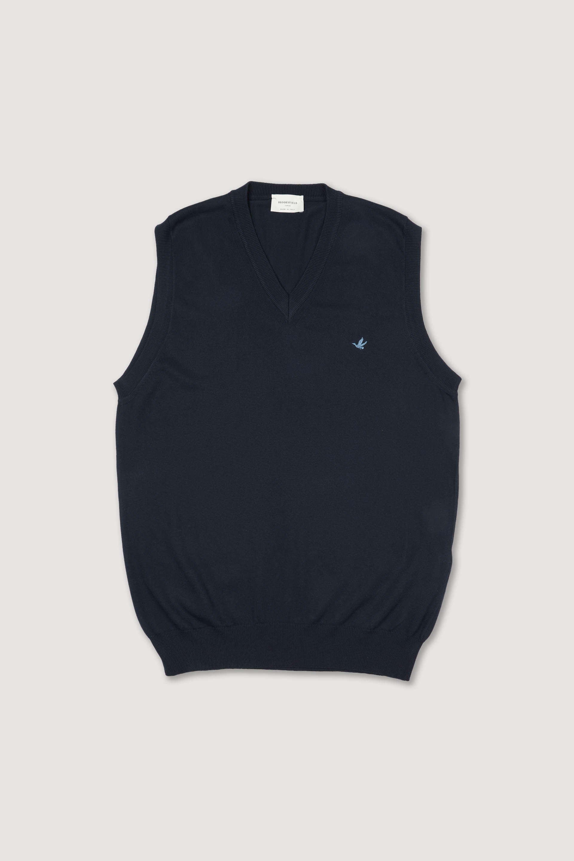 MAGLIA, DOLCEVITA, COTONE RASATO, TINTO CAPO - Navy blue