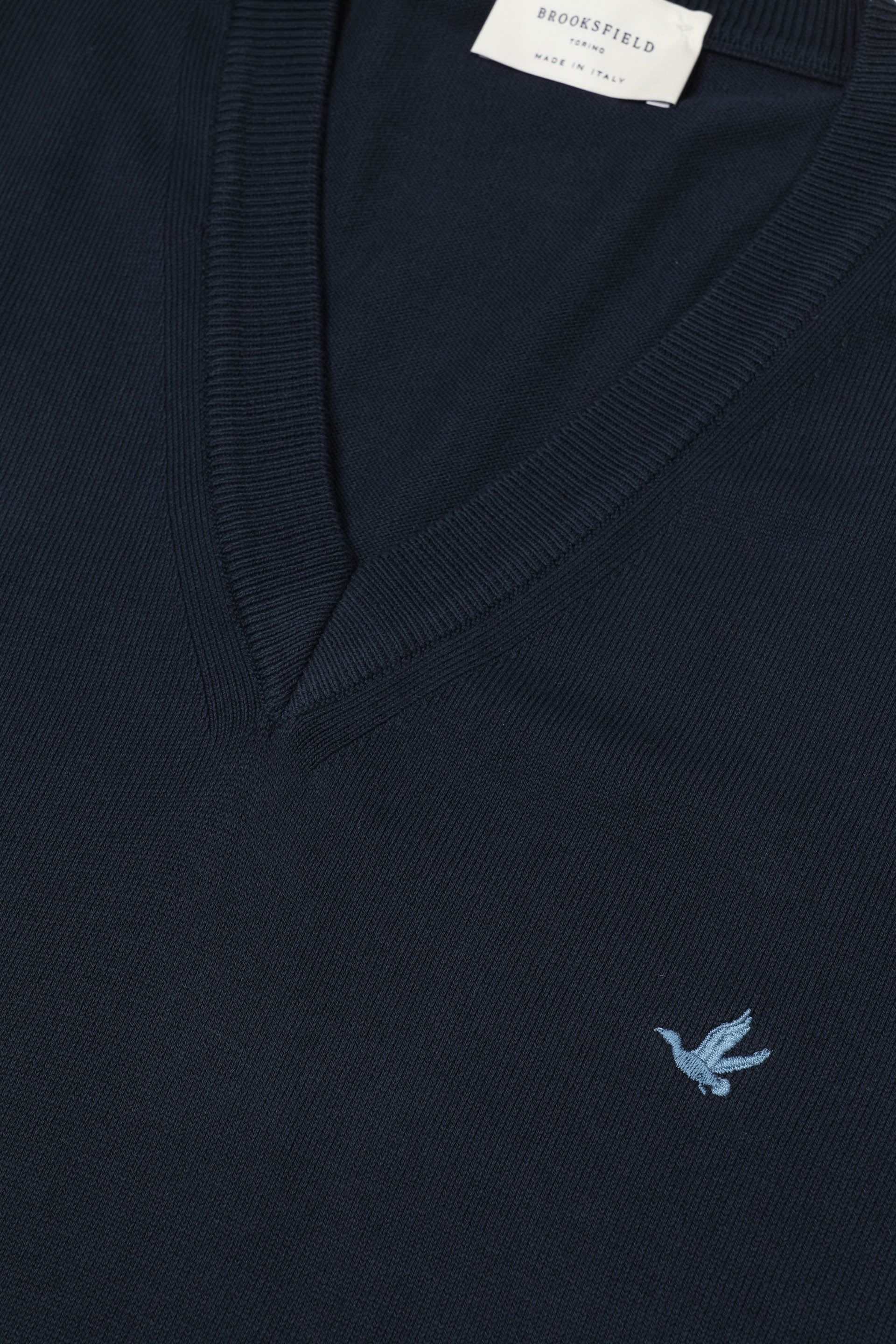 MAGLIA, DOLCEVITA, COTONE RASATO, TINTO CAPO - Navy blue