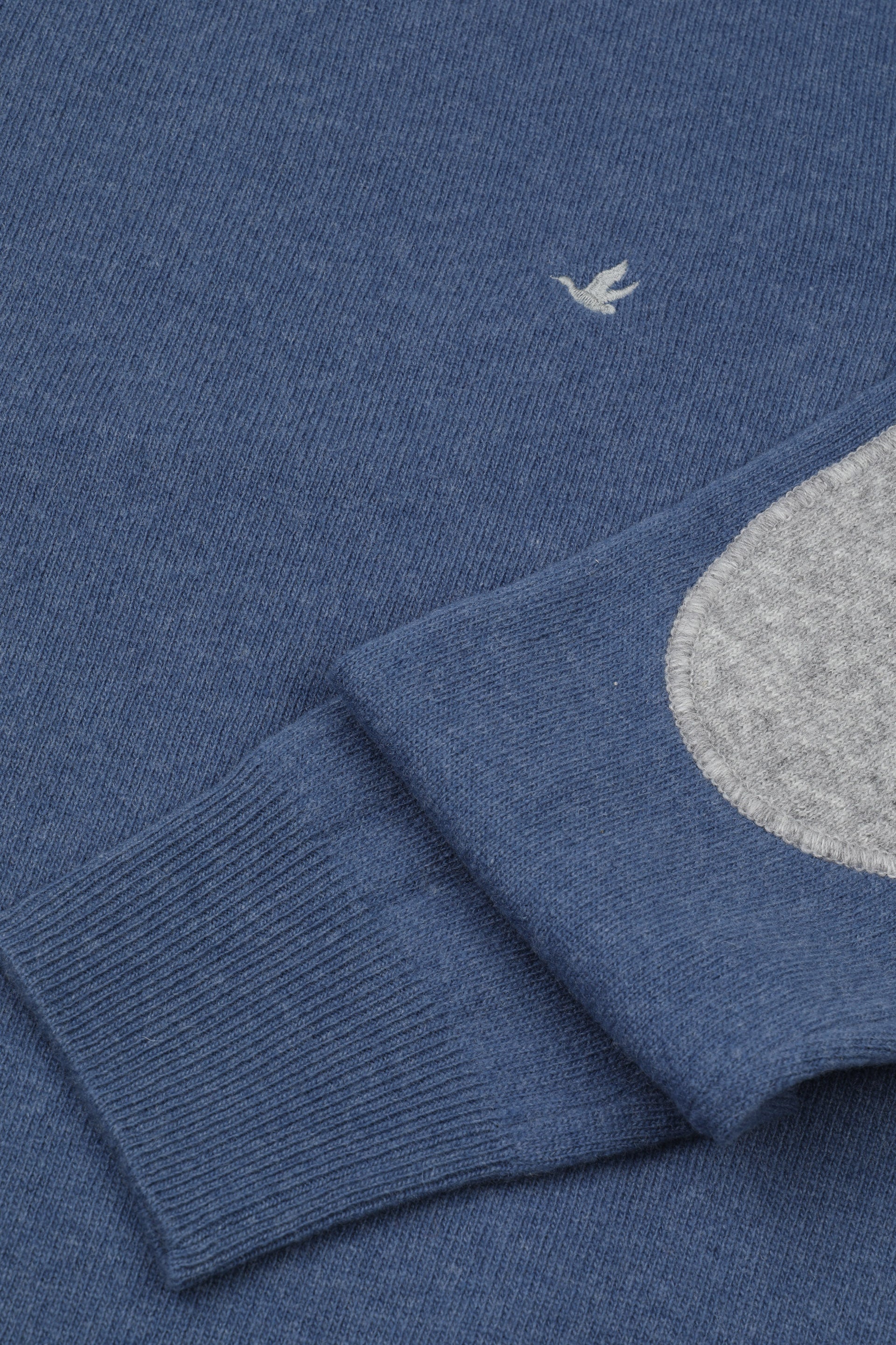 UOMO-GIROCOLLO RASATO, INTERNO COLLO E TOPPE IN CONTRASTO, LAMBSWOOL (FIN.12) - Thunder