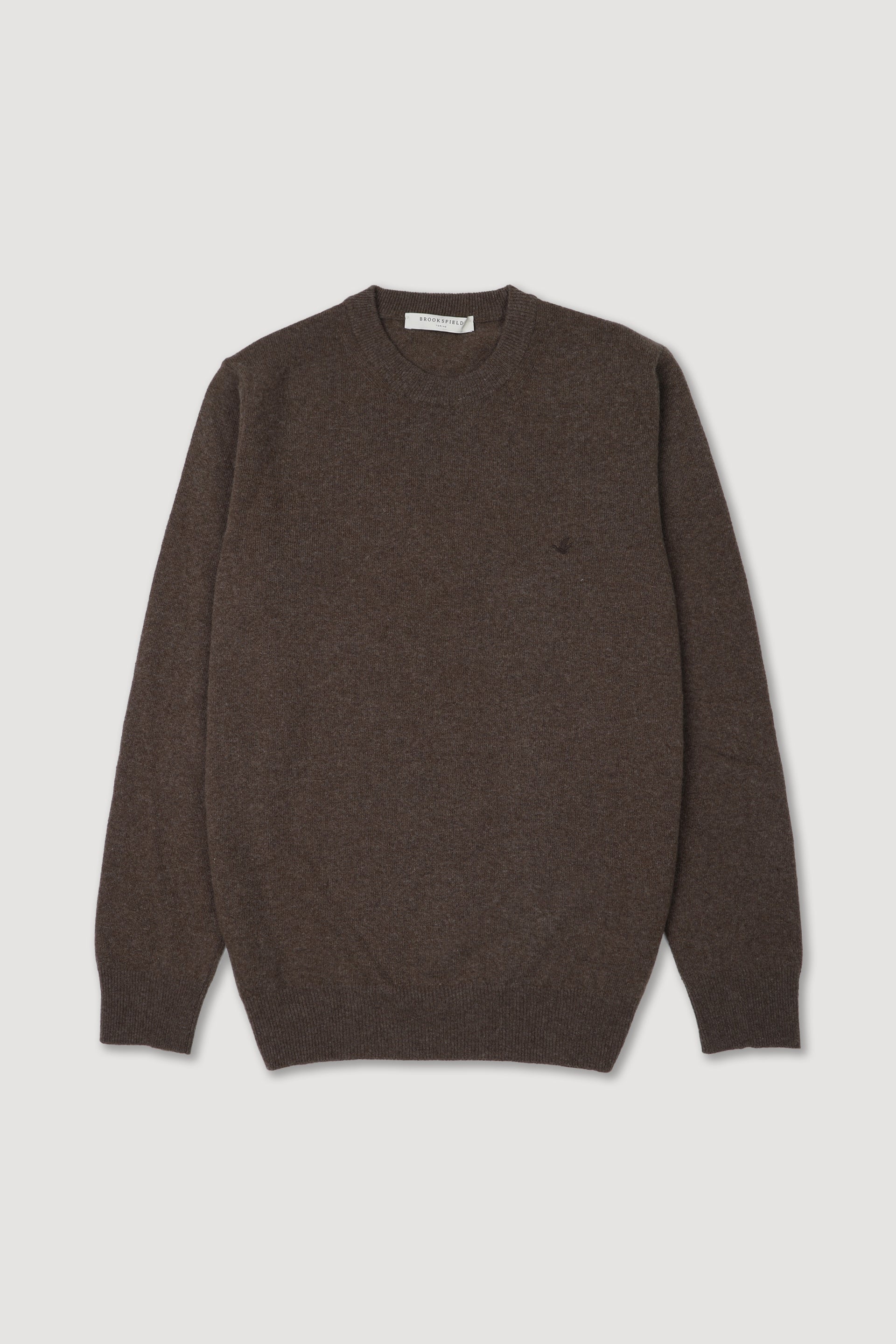 UOMO-GIROCOLLO RASATO, LAMBSWOOL (FIN.12) - Camoscio