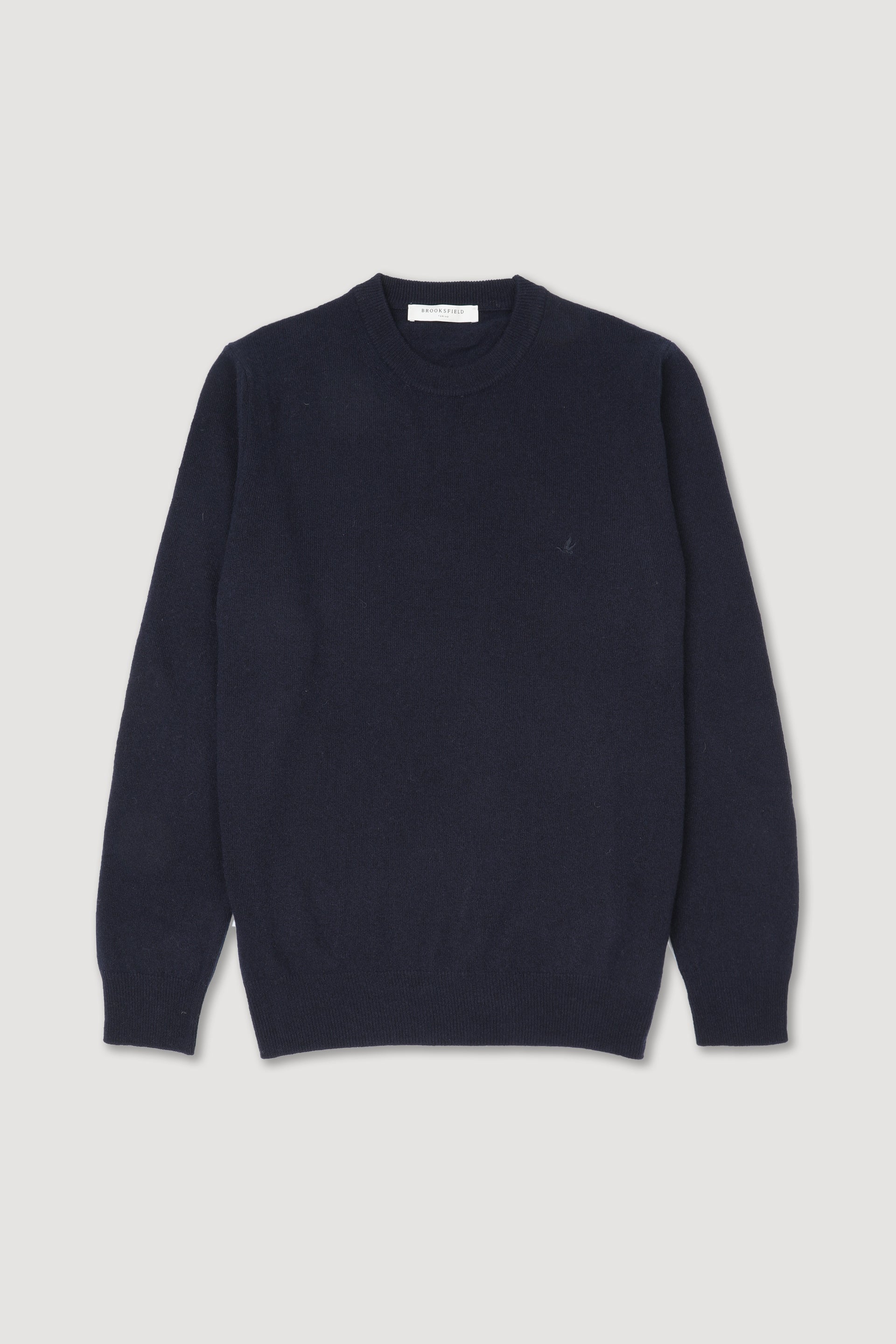 UOMO-GIROCOLLO RASATO, LAMBSWOOL (FIN.12) - Blu scuro