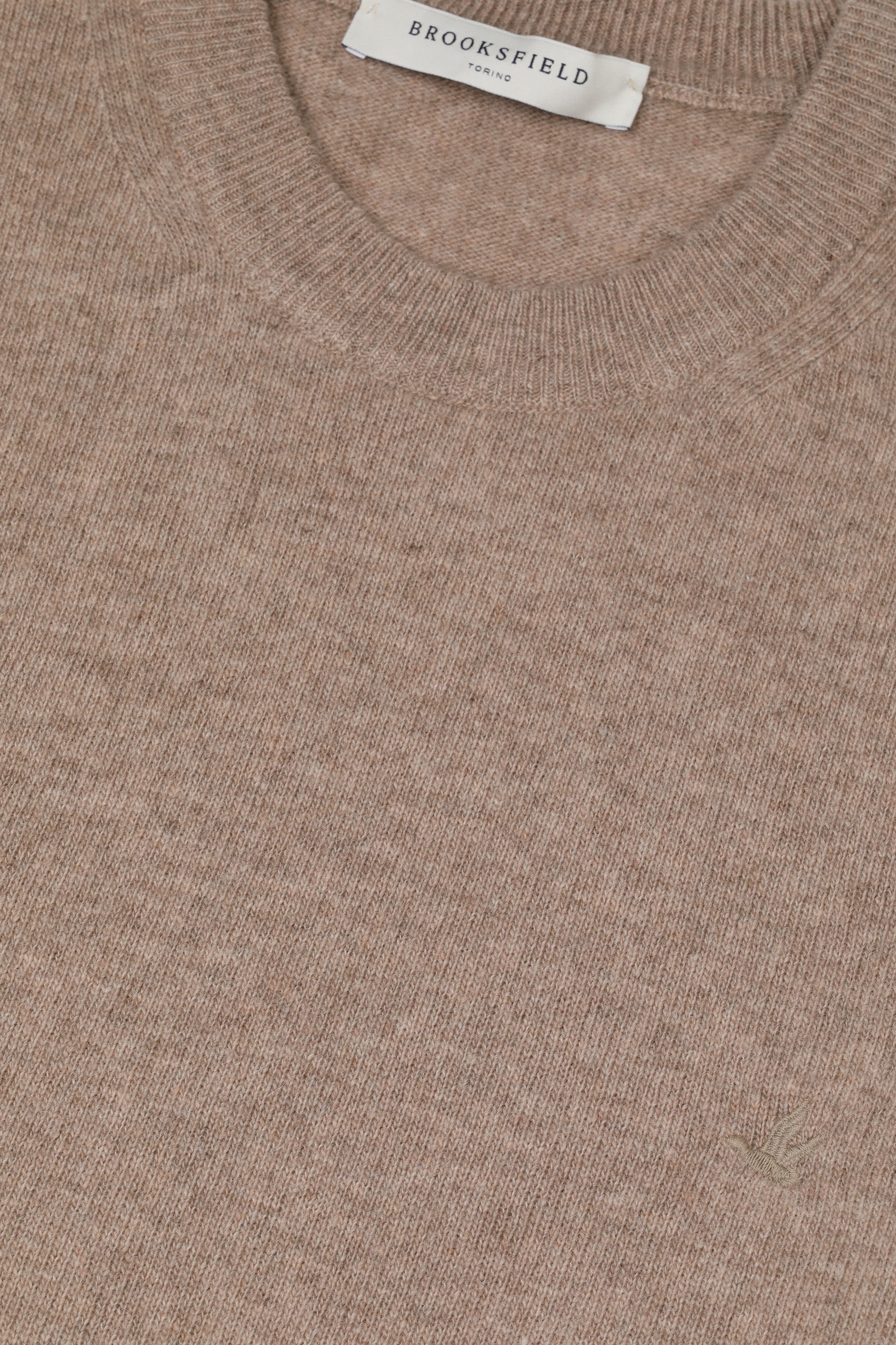 UOMO-GIROCOLLO RASATO, LAMBSWOOL (FIN.12) - Avena