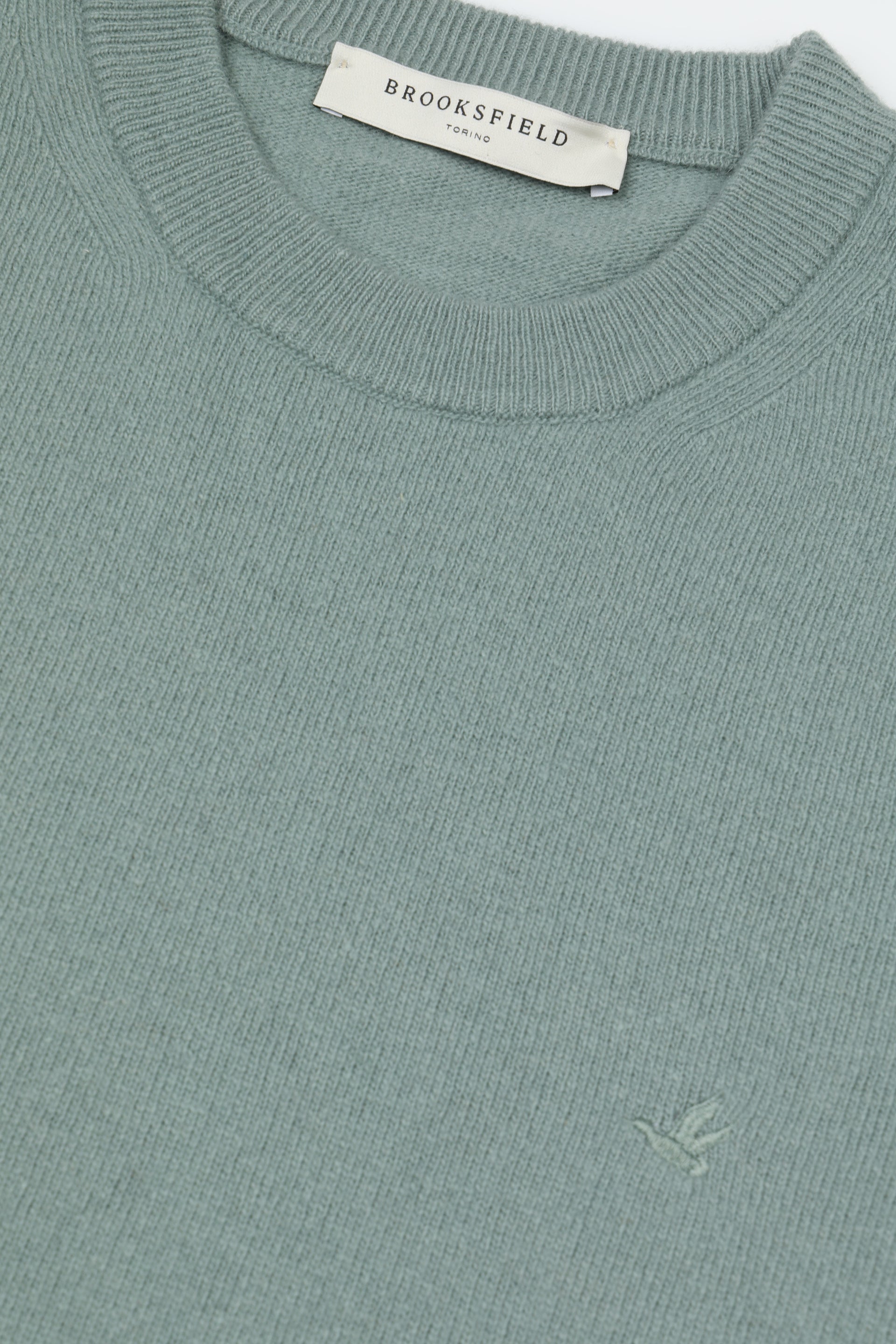 UOMO-GIROCOLLO RASATO, LAMBSWOOL (FIN.12) - Tiglio