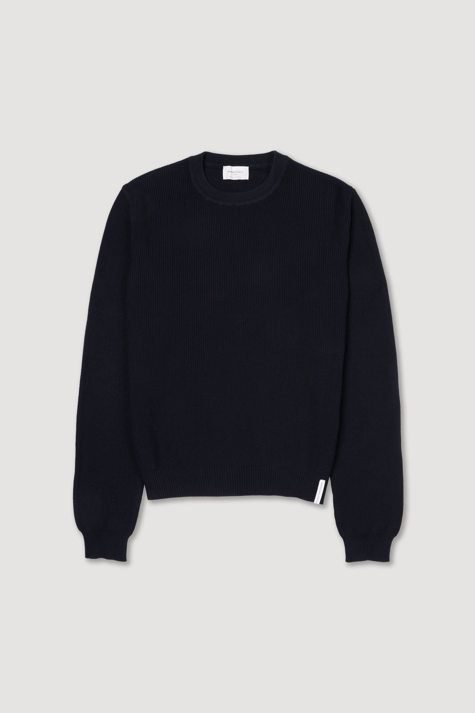 MAGLIA, GIROCOLLO, COTONE MAGLIA INGLESE, TINTO CAPO - Navy blue