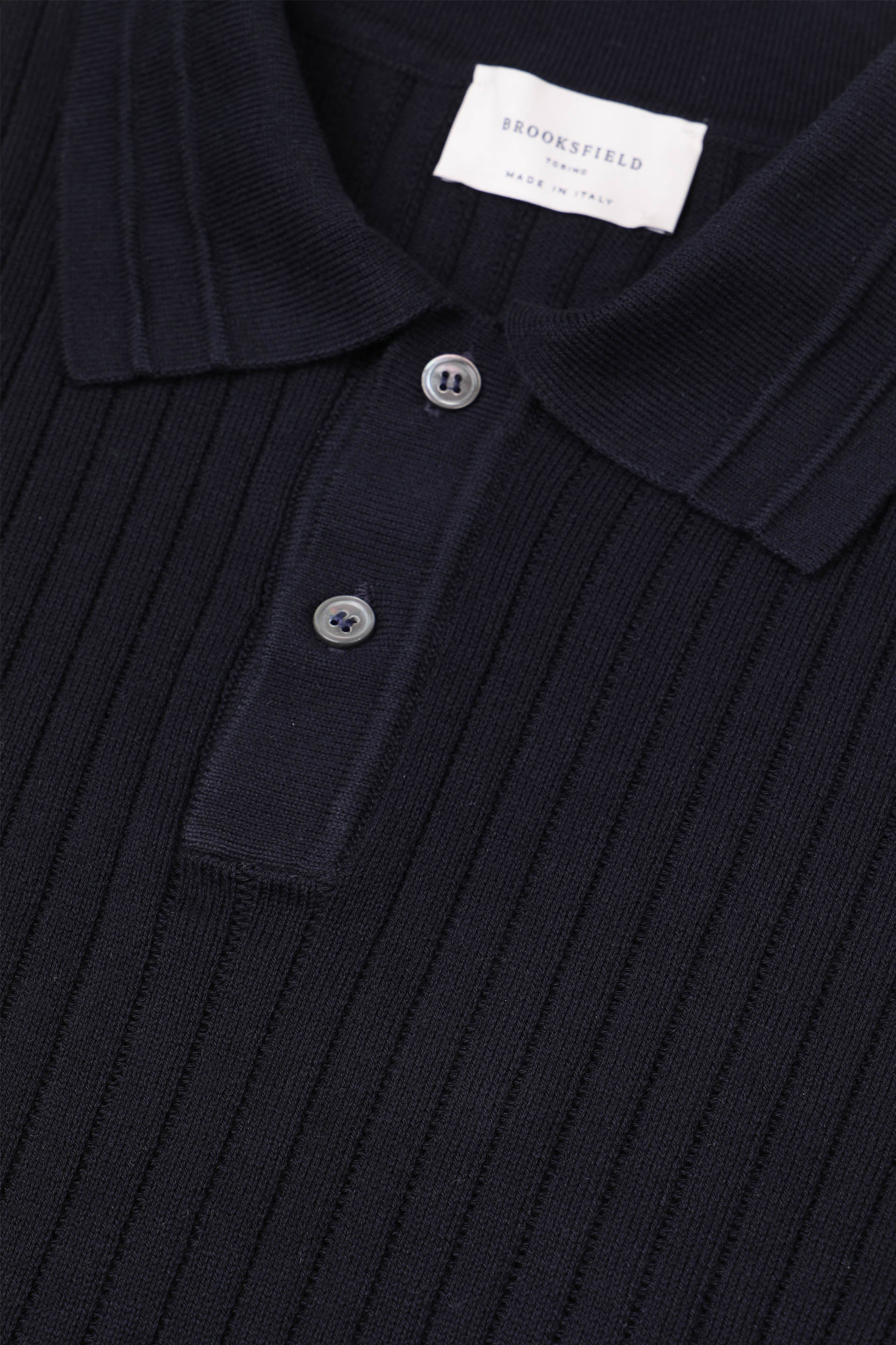 MAGLIA, POLO, COTONE COSTA - Navy blue