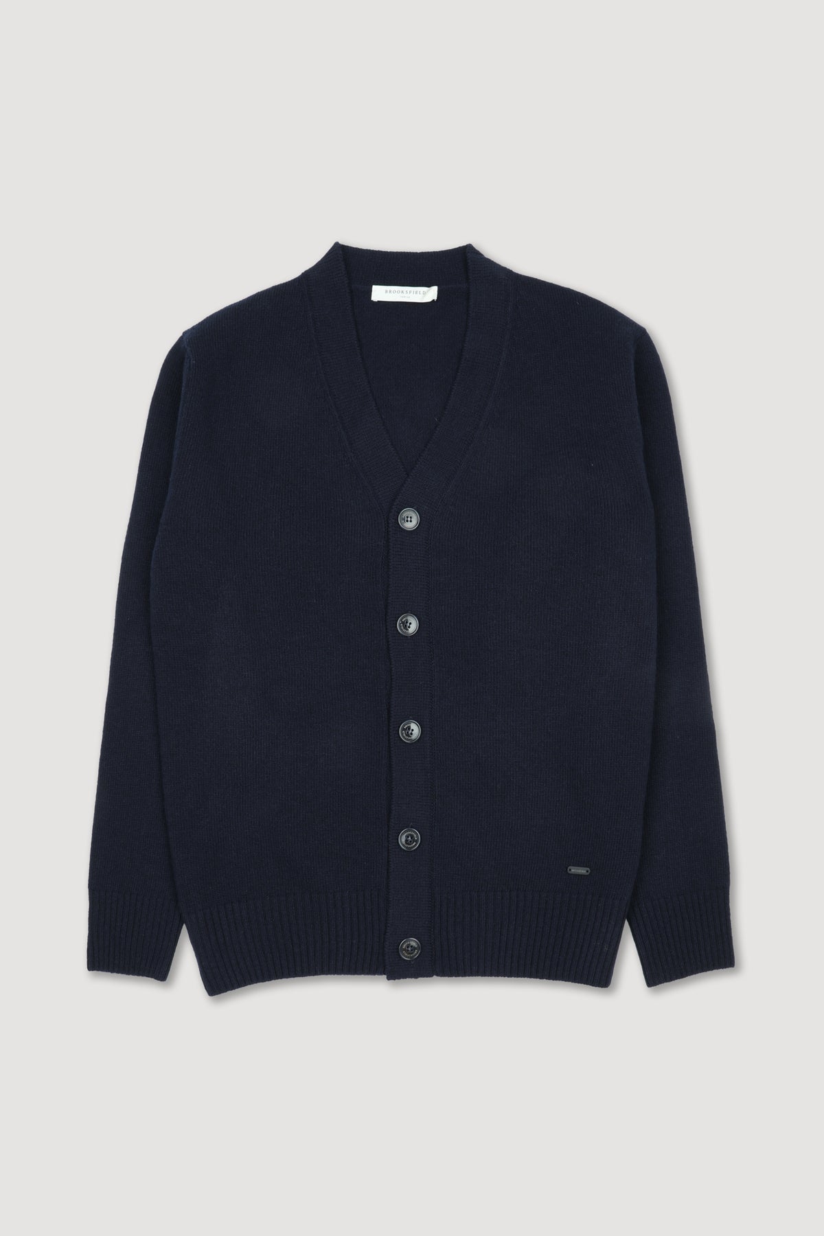 Cardigan in pura lana vergine - Blu scuro