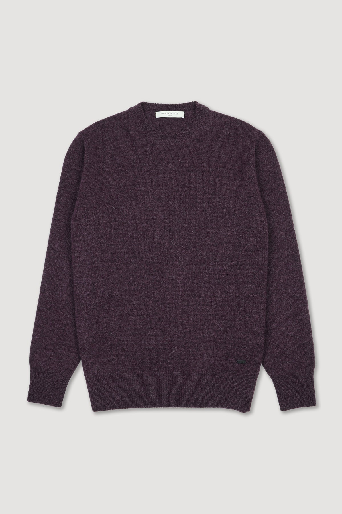 Maglia girocollo in misto alpaca. Viola - Bacco