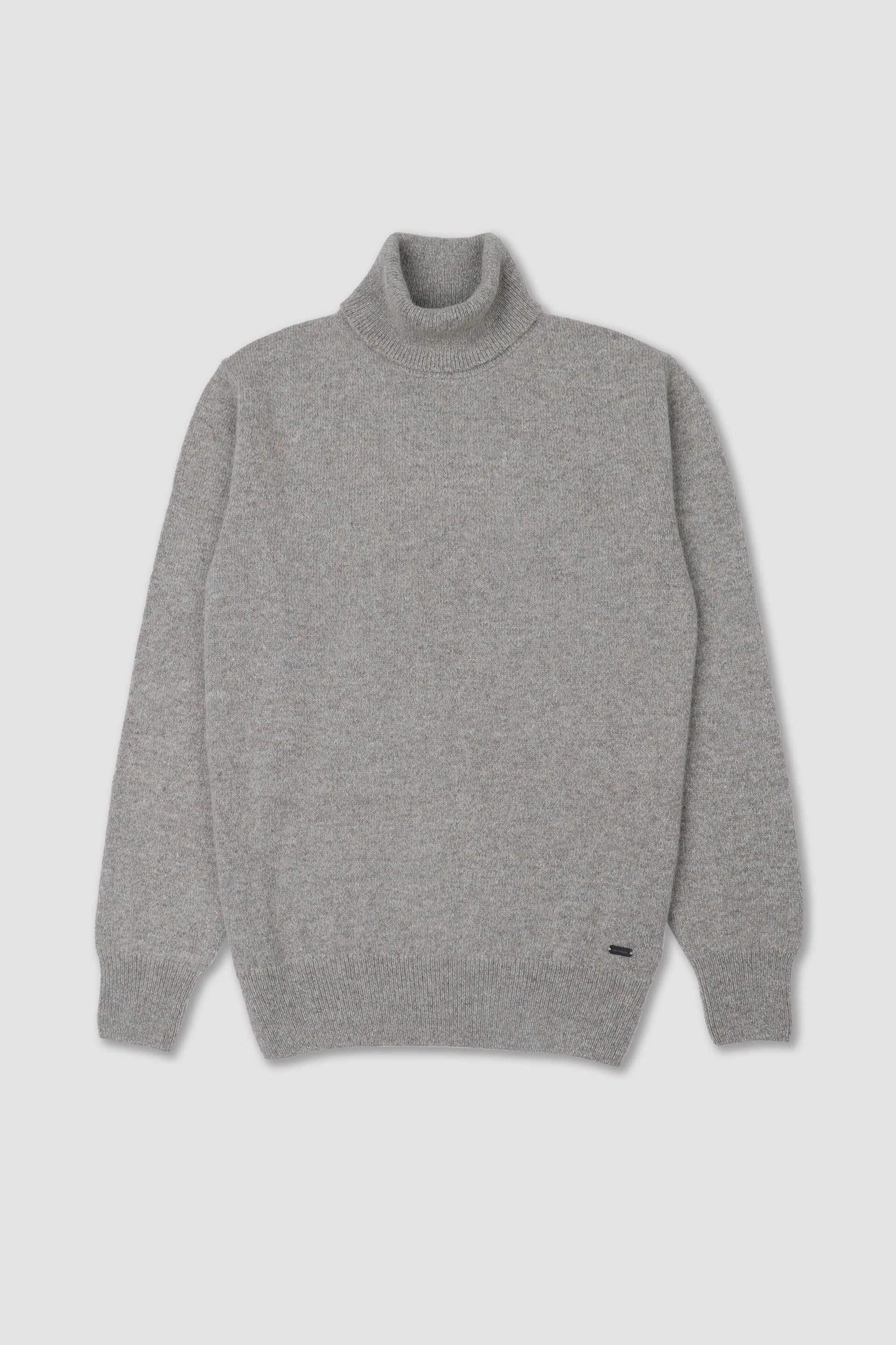 Maglia dolcevita in misto alpaca. Grigio - Fog