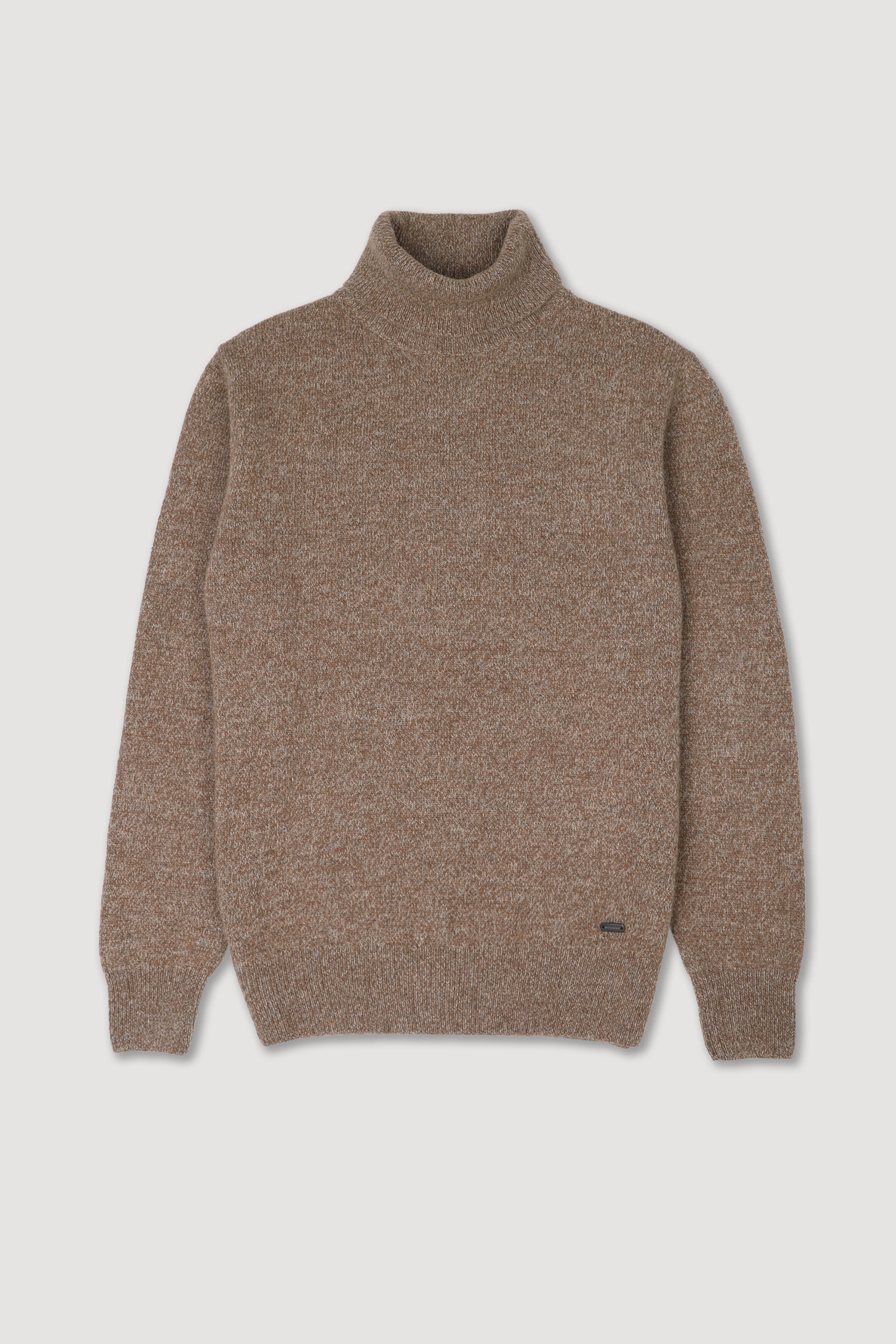 Maglia dolcevita in misto alpaca. Beige - Avana
