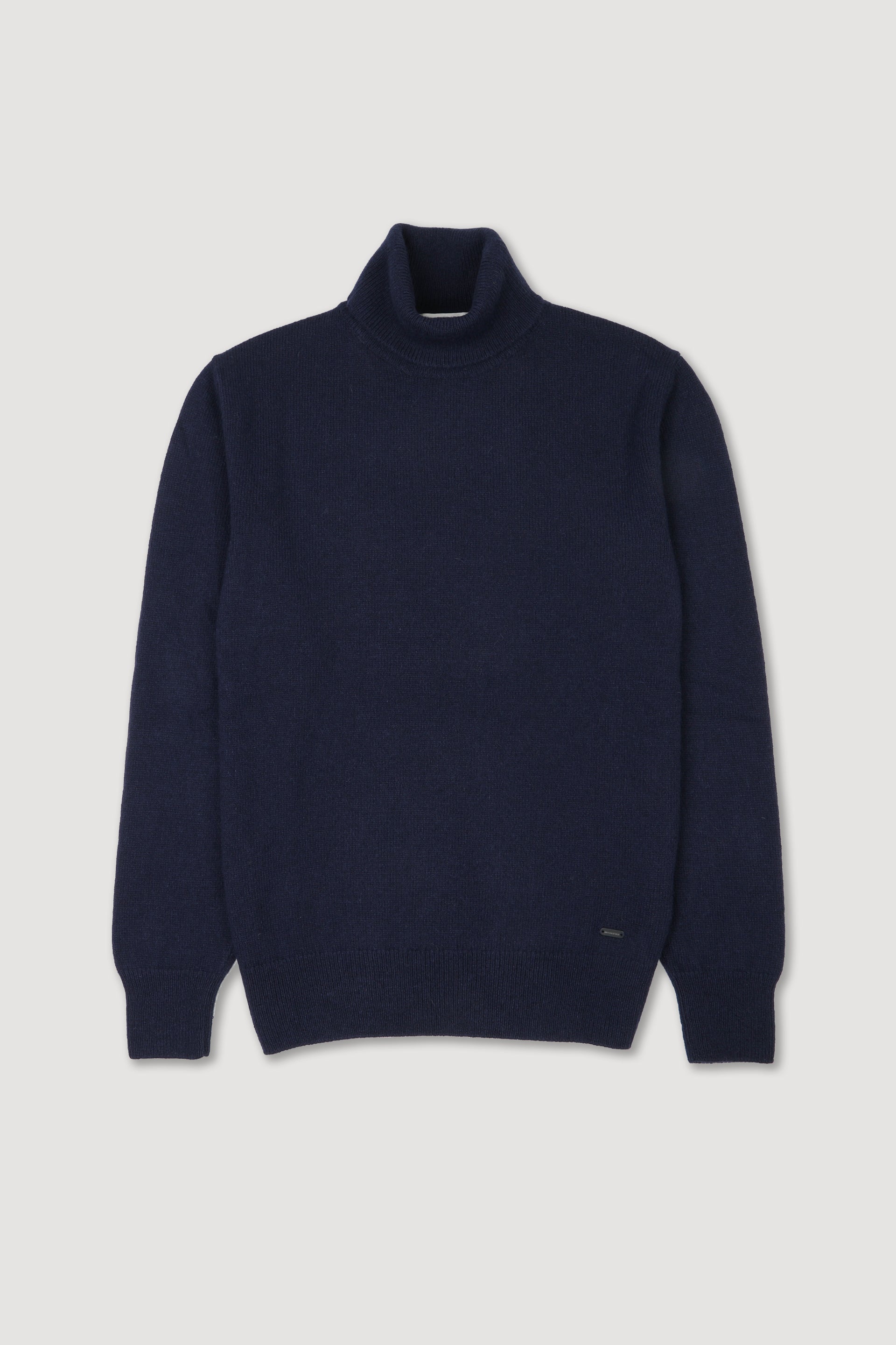 Maglia dolcevita in misto alpaca. Blu - Moussaka