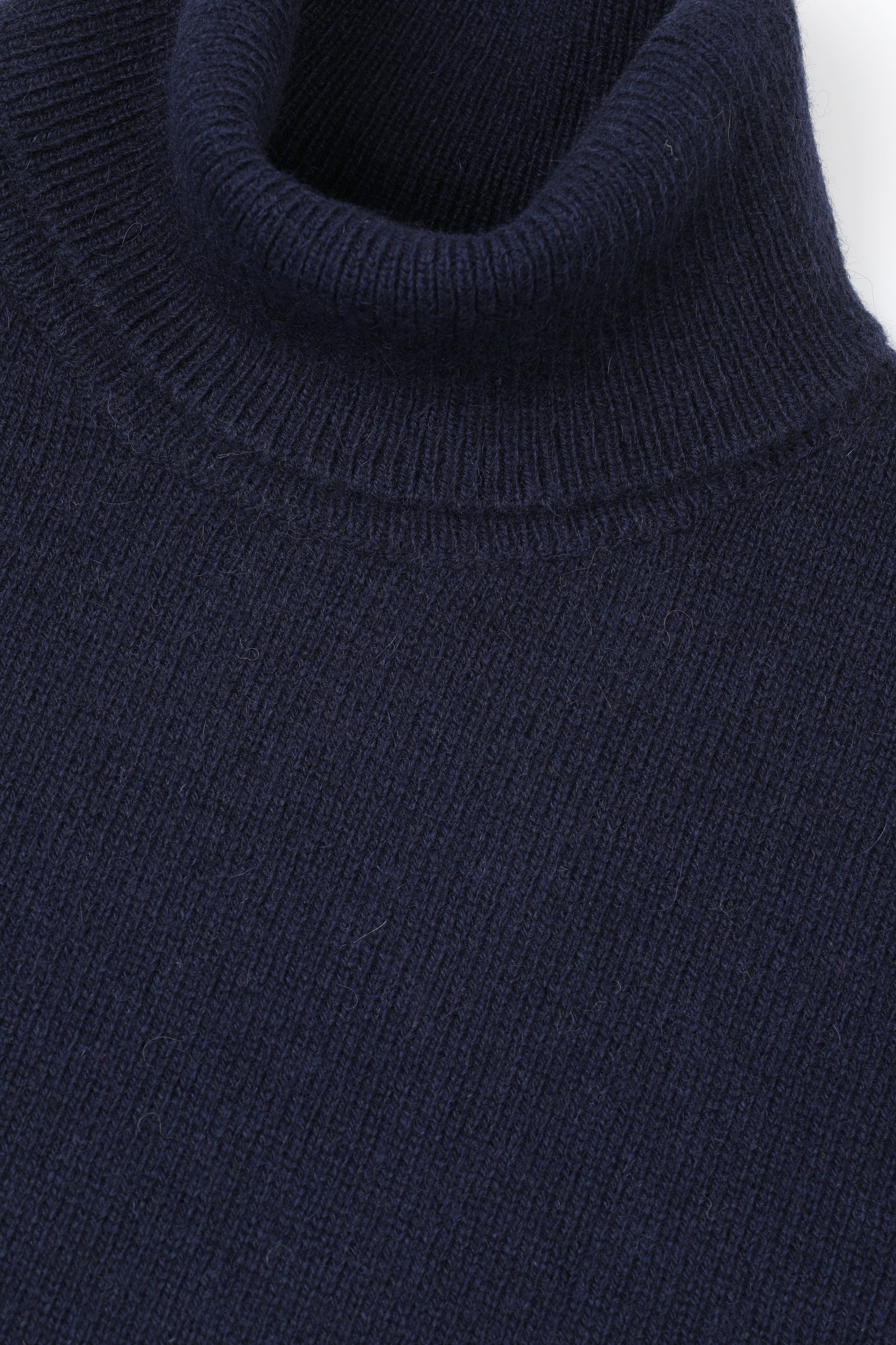 Maglia dolcevita in misto alpaca. Blu - Moussaka
