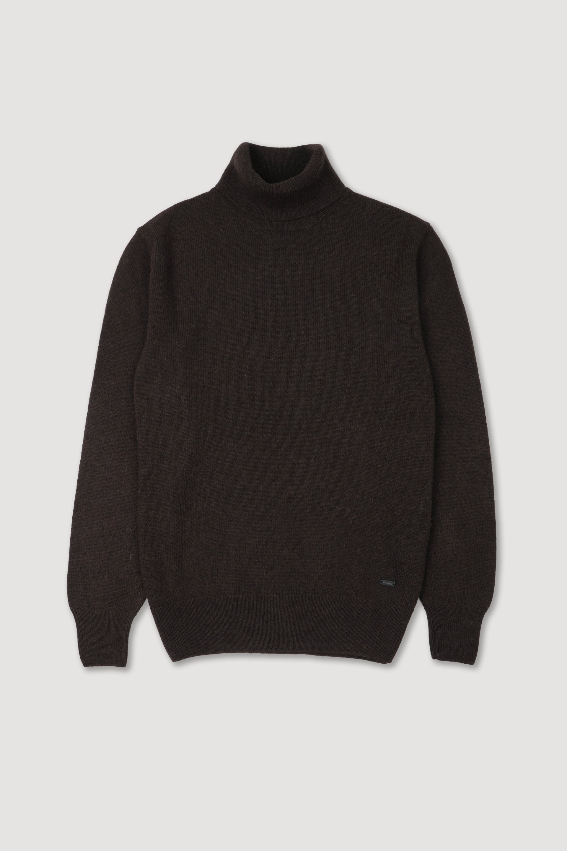 Maglia dolcevita in misto alpaca. Marrone - Coconut