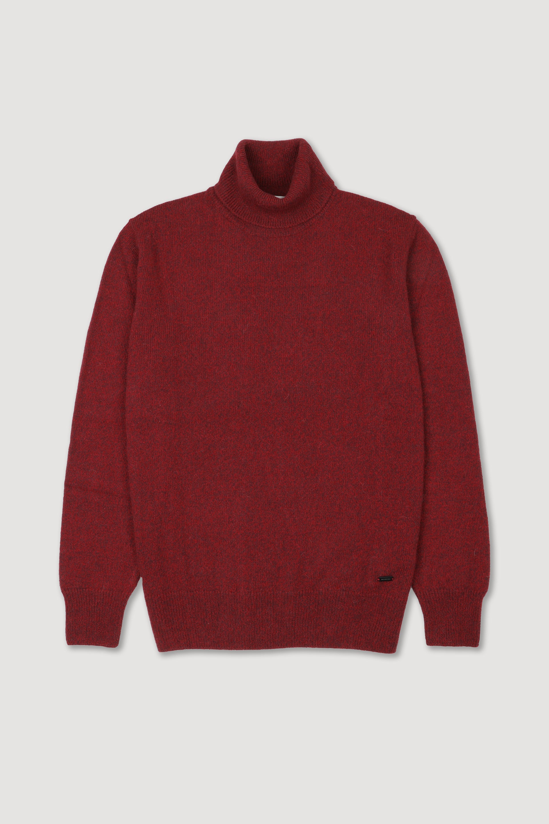 Maglia dolcevita in misto alpaca. Rosso - Granata