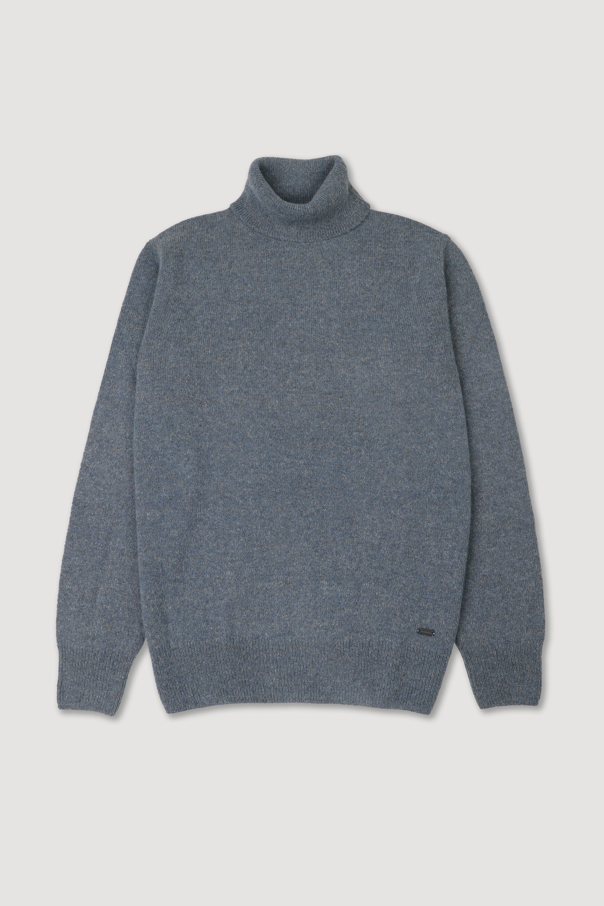 Maglia dolcevita in misto alpaca. Blu - Thunder