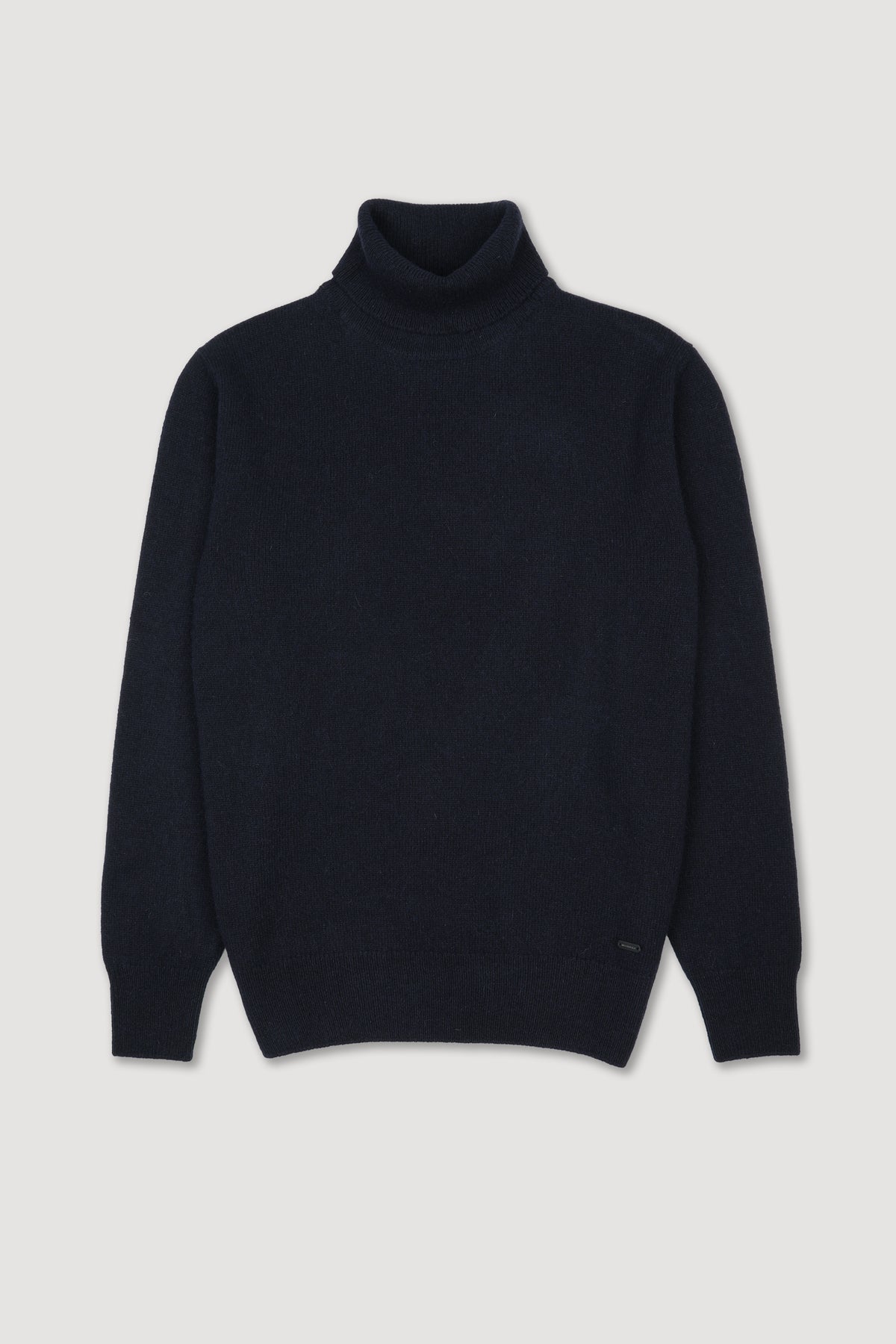 Maglia dolcevita in misto alpaca. Viola - Navy