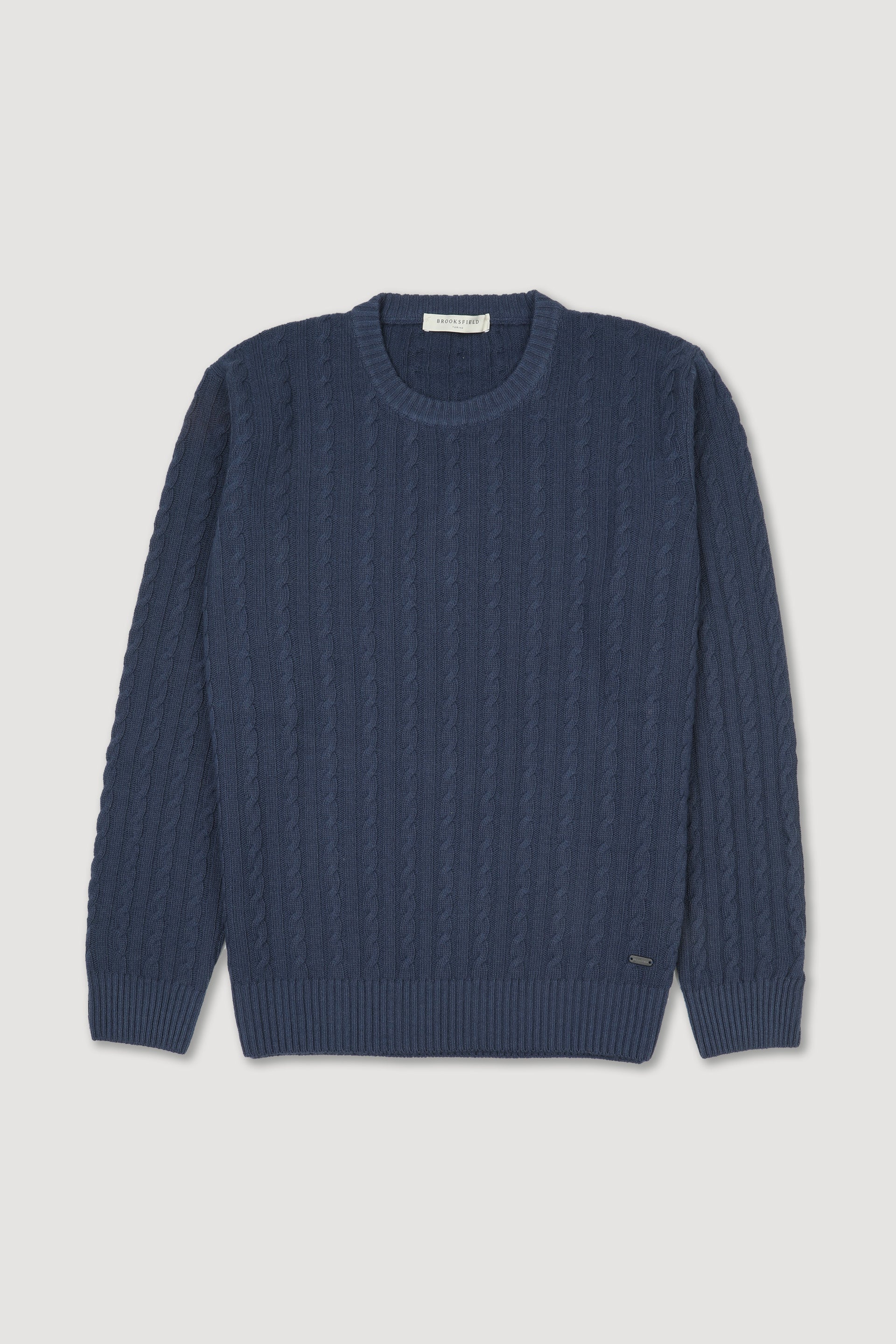 UOMO-GIROCOLLO TRECCE ALL OVER, TINTO CAPO - TUNISIA, LAMBSWOOL (FIN.7) - Balena