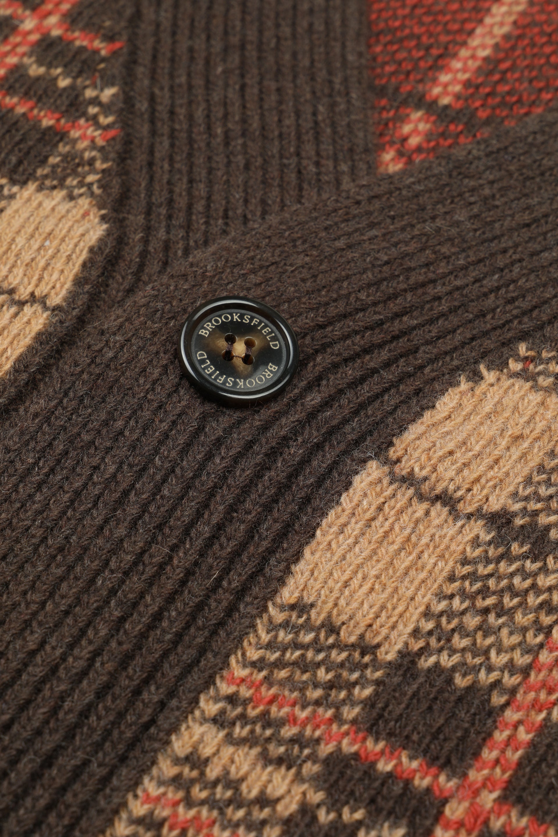 UOMO-CARDIGAN CON BOTTONI, JAQUARD MAXI CHECK , MISTO LAMBSWOOL (FIN.5) - Torba/tan/nevada