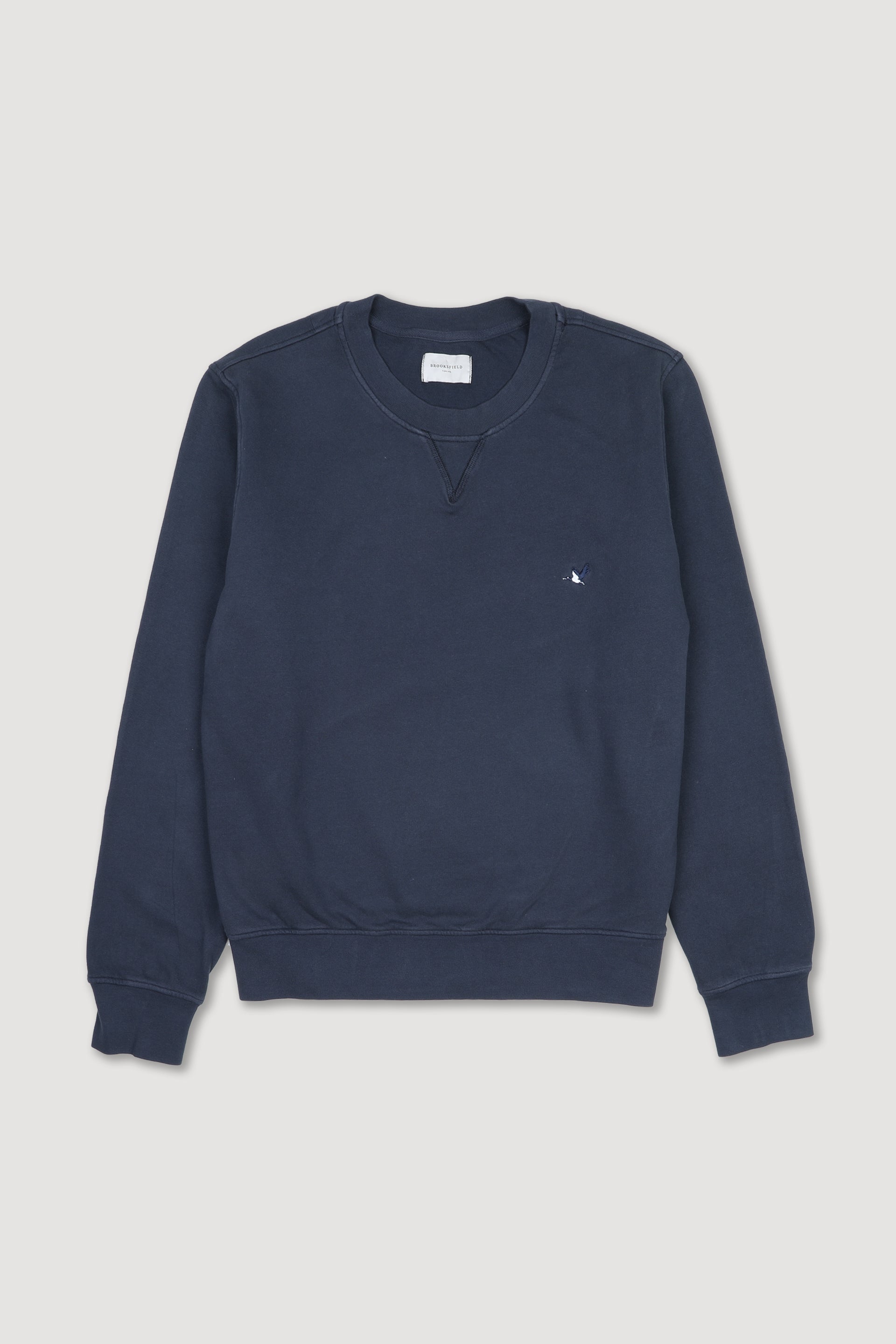 UOMO-GIROCOLLO CON NIKY, FELPA NON GARZATA TINTO YR, COLLO, POLSI E FONDO IN COSTINA - Navy