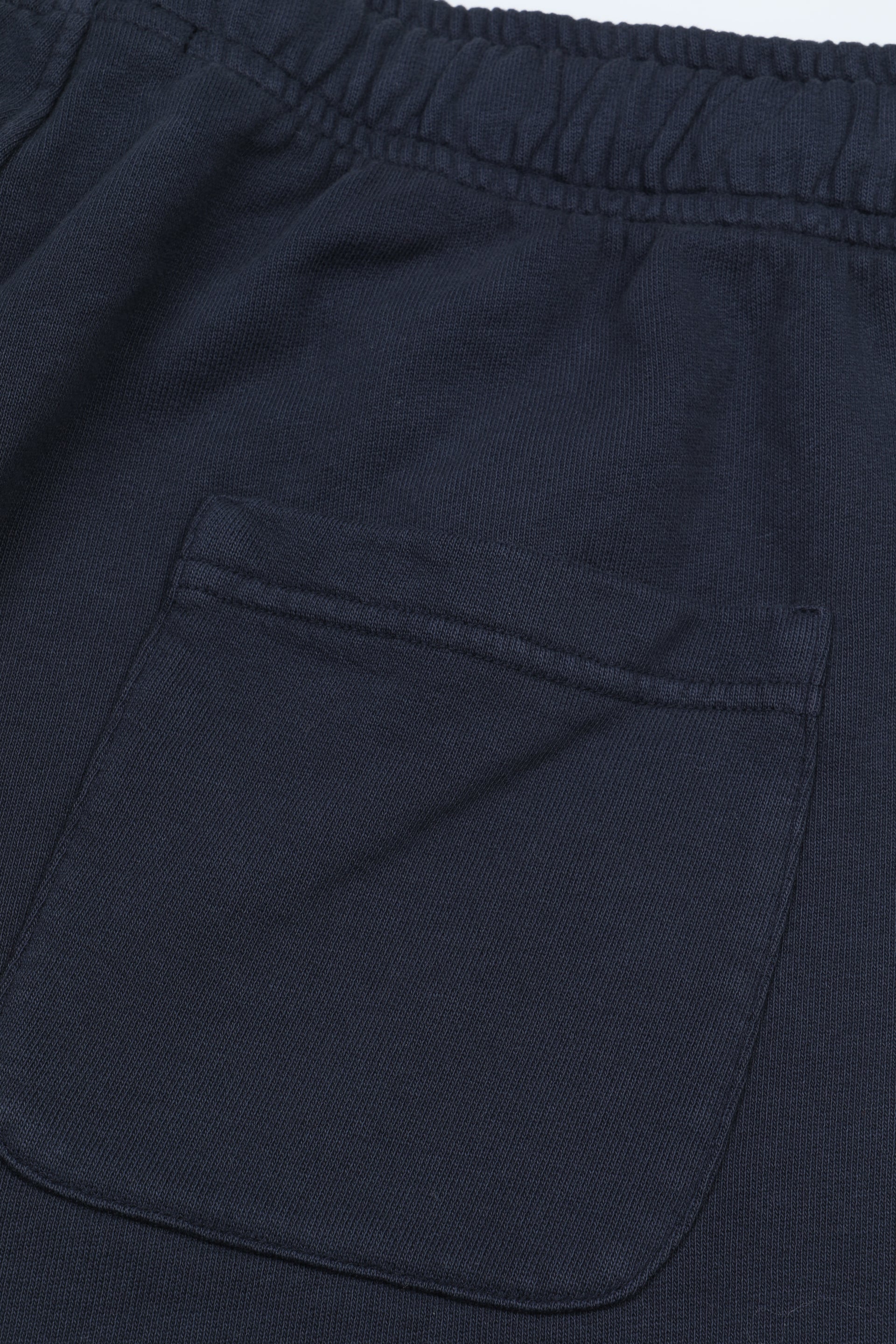 UOMO-BERMUDA CON COULISSE, FELPA NON GARZATA TINTO CAPO YR, TASCA SU RETRO - Navy
